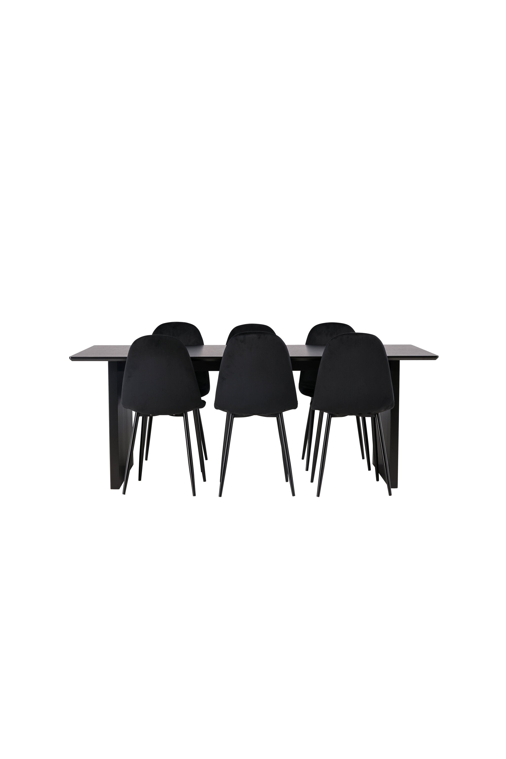 Vail Esszimmerset + Polar 200cm/6St. in Schwarz präsentiert im Onlineshop von KAQTU Design AG. Esszimmerset ist von Venture Home