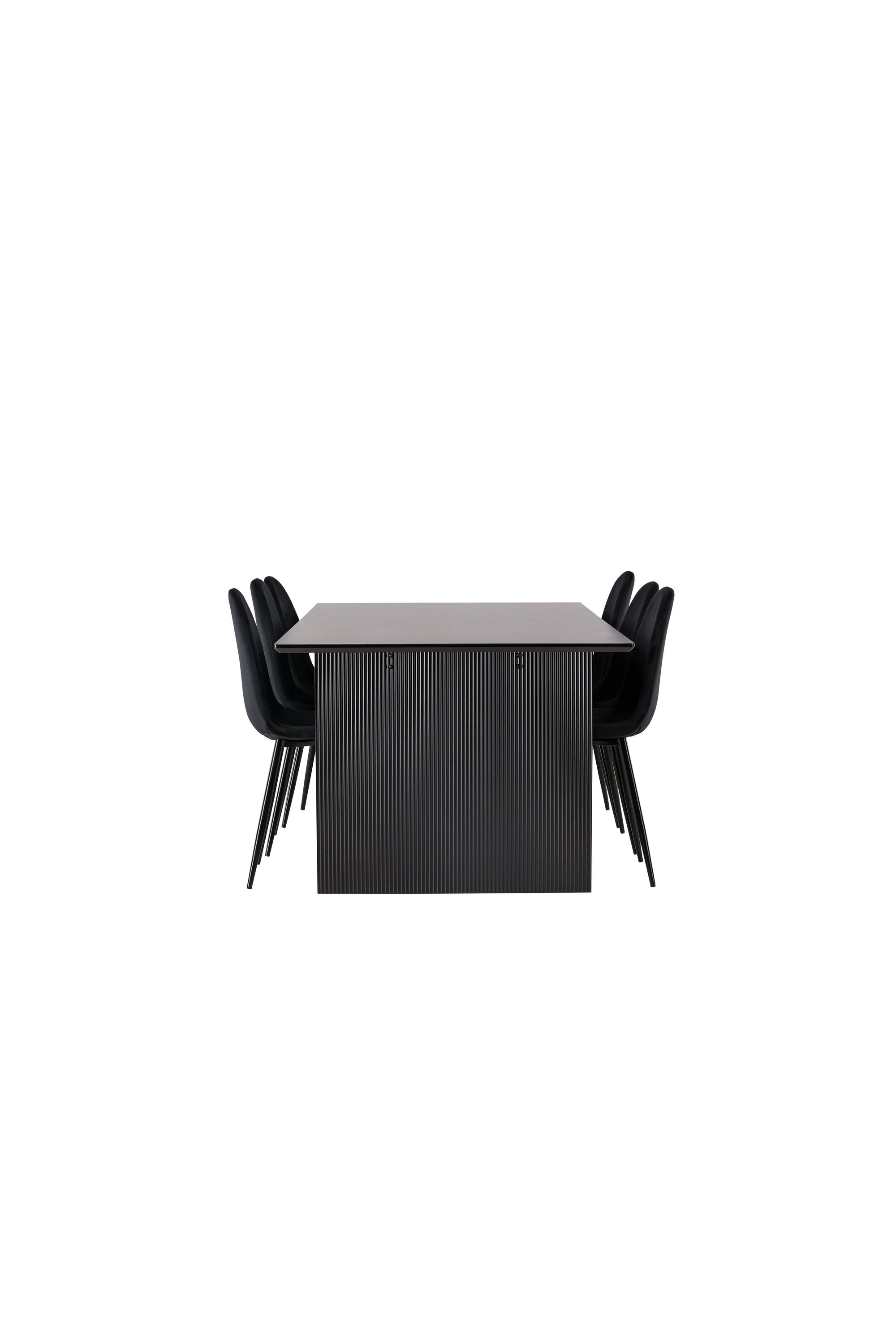 Vail Esszimmerset + Polar 200cm/6St. in Schwarz präsentiert im Onlineshop von KAQTU Design AG. Esszimmerset ist von Venture Home
