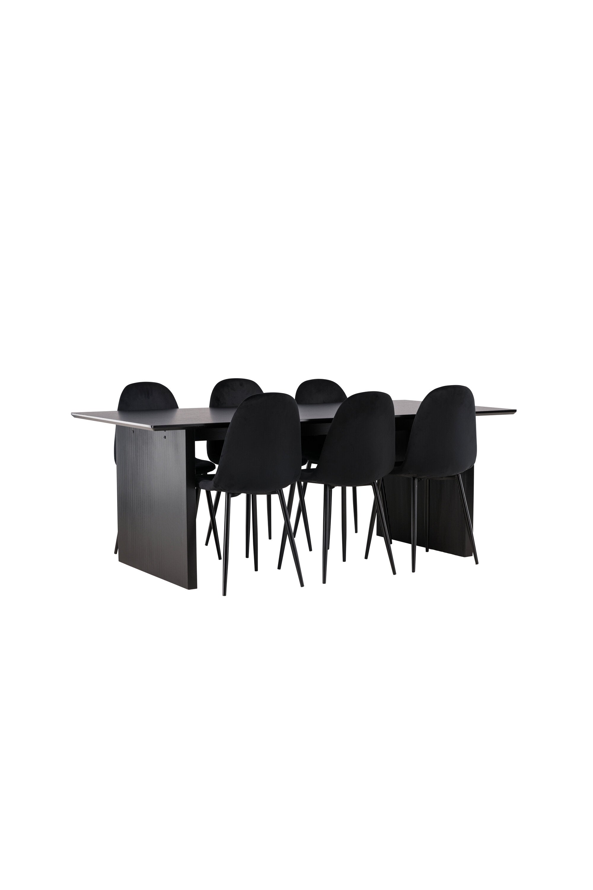 Vail Esszimmerset + Polar 200cm/6St. in Schwarz präsentiert im Onlineshop von KAQTU Design AG. Esszimmerset ist von Venture Home