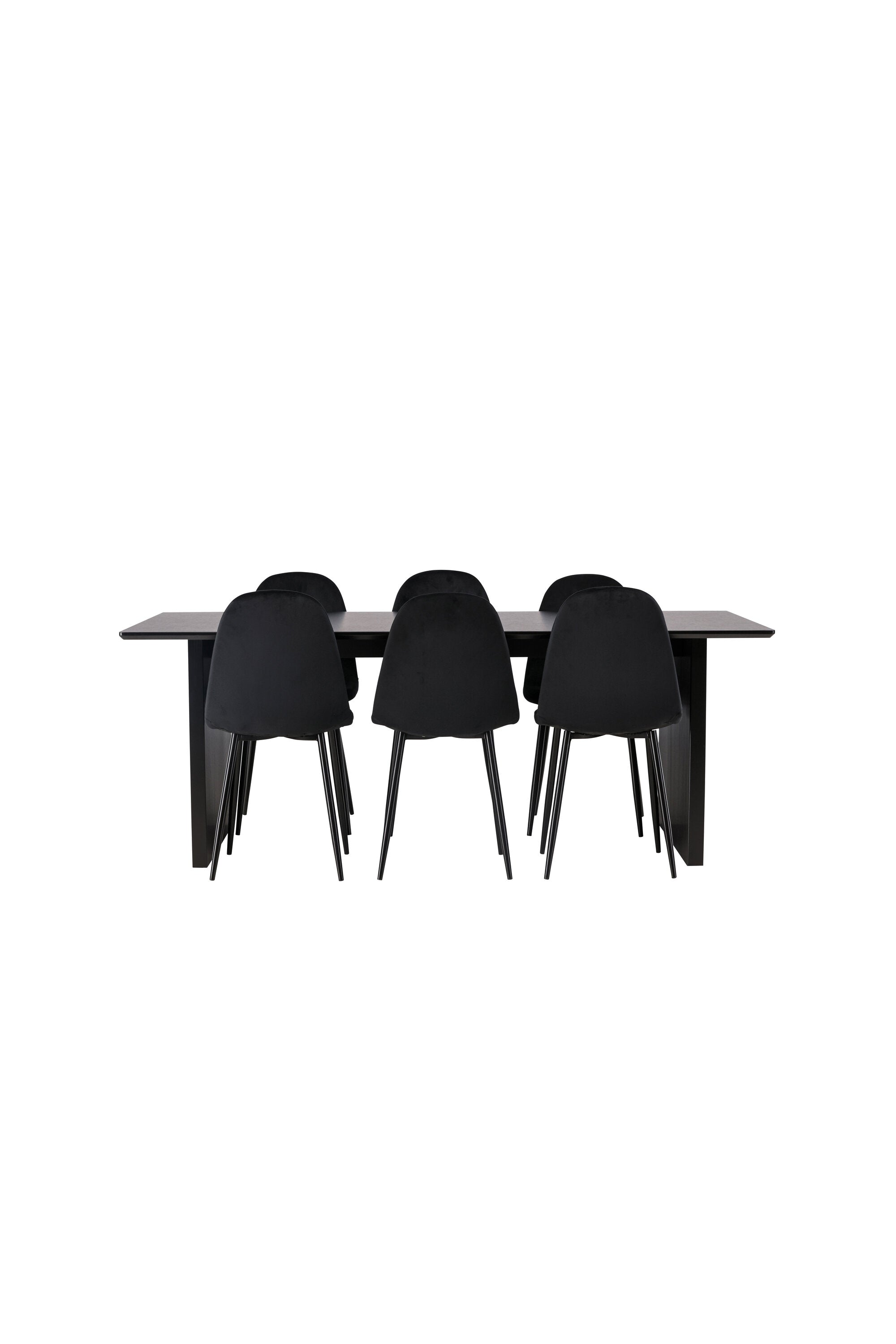 Vail Esszimmerset + Polar 200cm/6St. in Schwarz präsentiert im Onlineshop von KAQTU Design AG. Esszimmerset ist von Venture Home