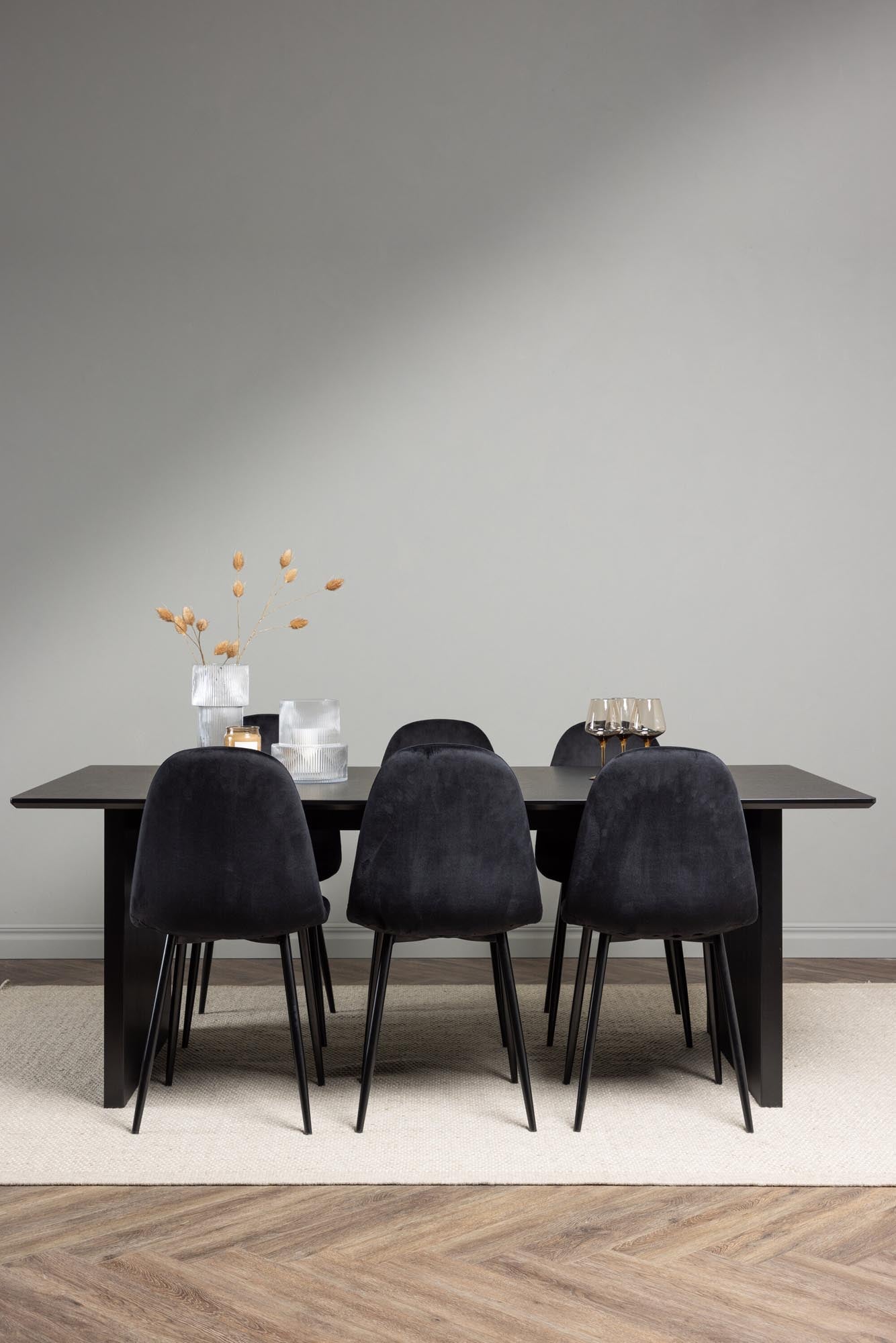 Modernes Vail Esszimmerset 200cm mit 6 Stühlen von Venture Home.