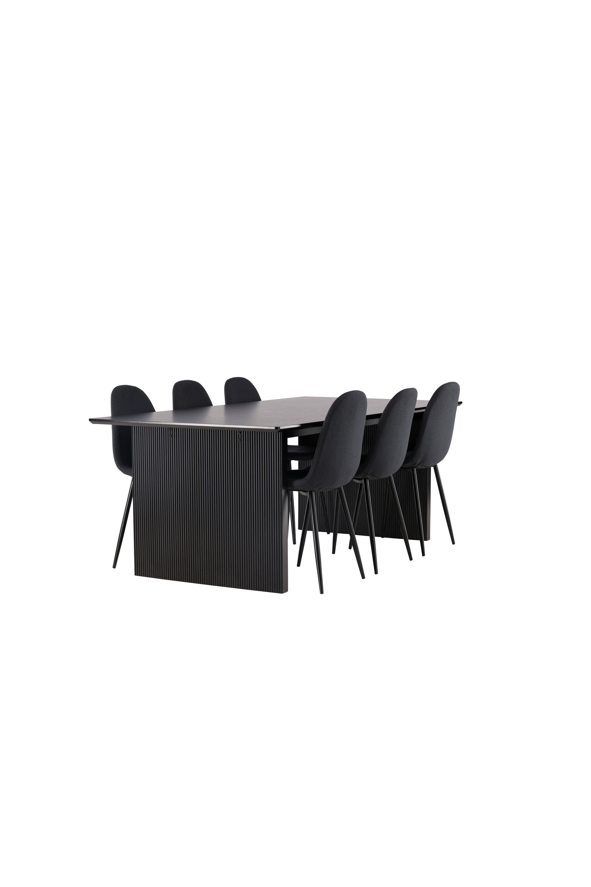 Vail Esszimmerset + Polar 200cm/6St. in Schwarz präsentiert im Onlineshop von KAQTU Design AG. Esszimmerset ist von Venture Home
