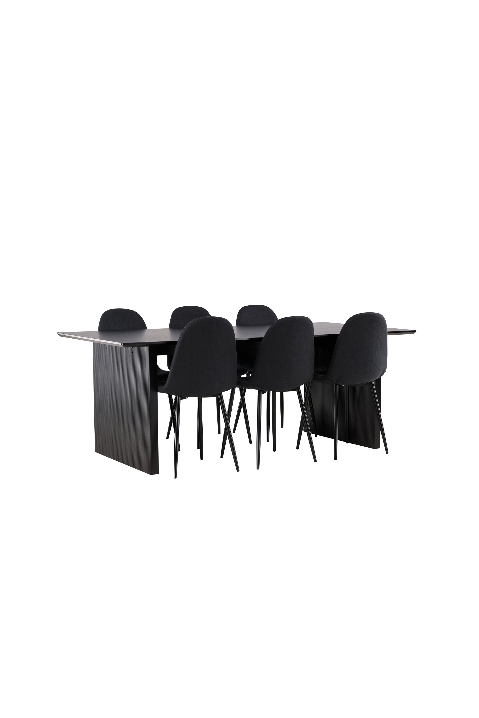 Vail Esszimmerset + Polar 200cm/6St. in Schwarz präsentiert im Onlineshop von KAQTU Design AG. Esszimmerset ist von Venture Home