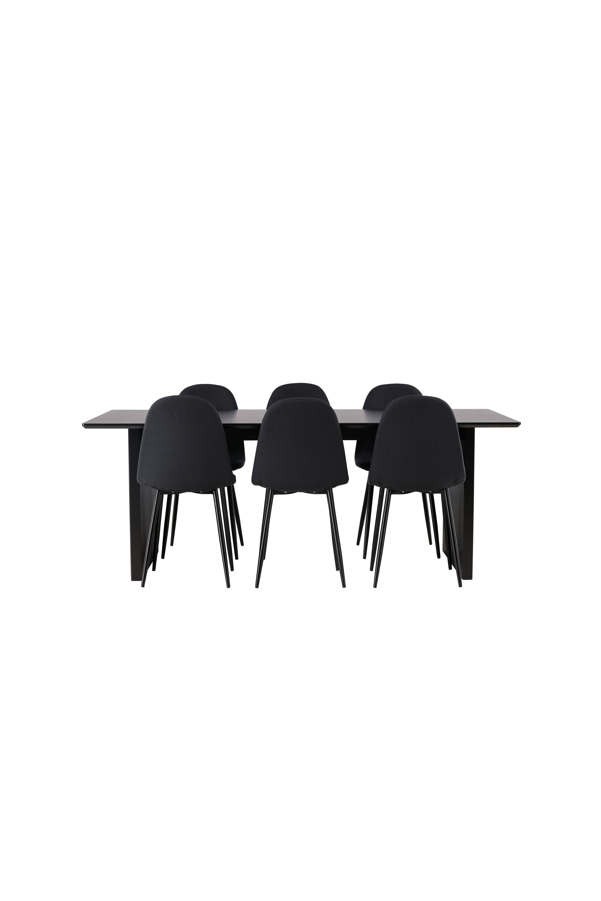 Vail Esszimmerset + Polar 200cm/6St. in Schwarz präsentiert im Onlineshop von KAQTU Design AG. Esszimmerset ist von Venture Home