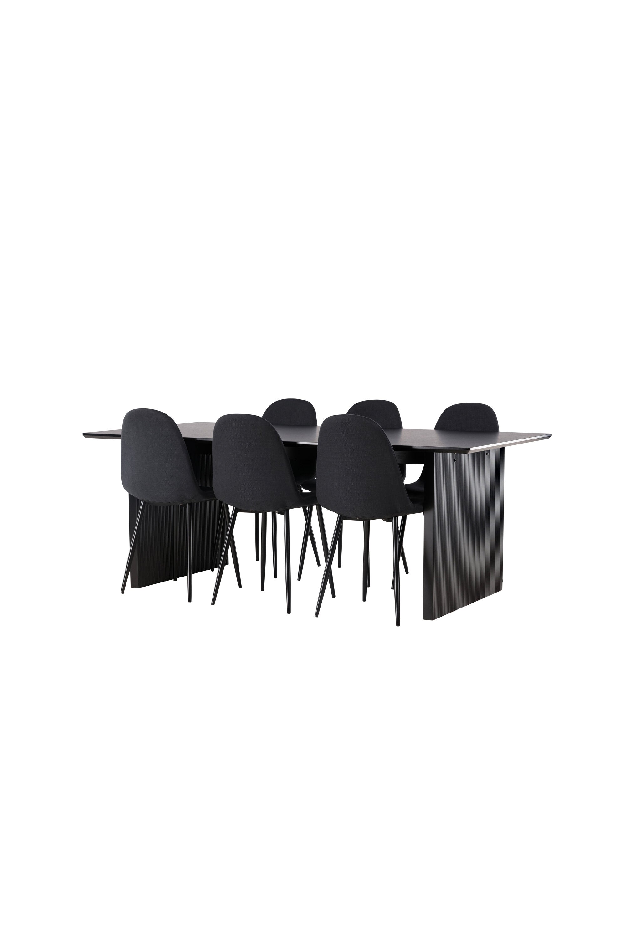 Vail Esszimmerset + Polar 200cm/6St. in Schwarz präsentiert im Onlineshop von KAQTU Design AG. Esszimmerset ist von Venture Home
