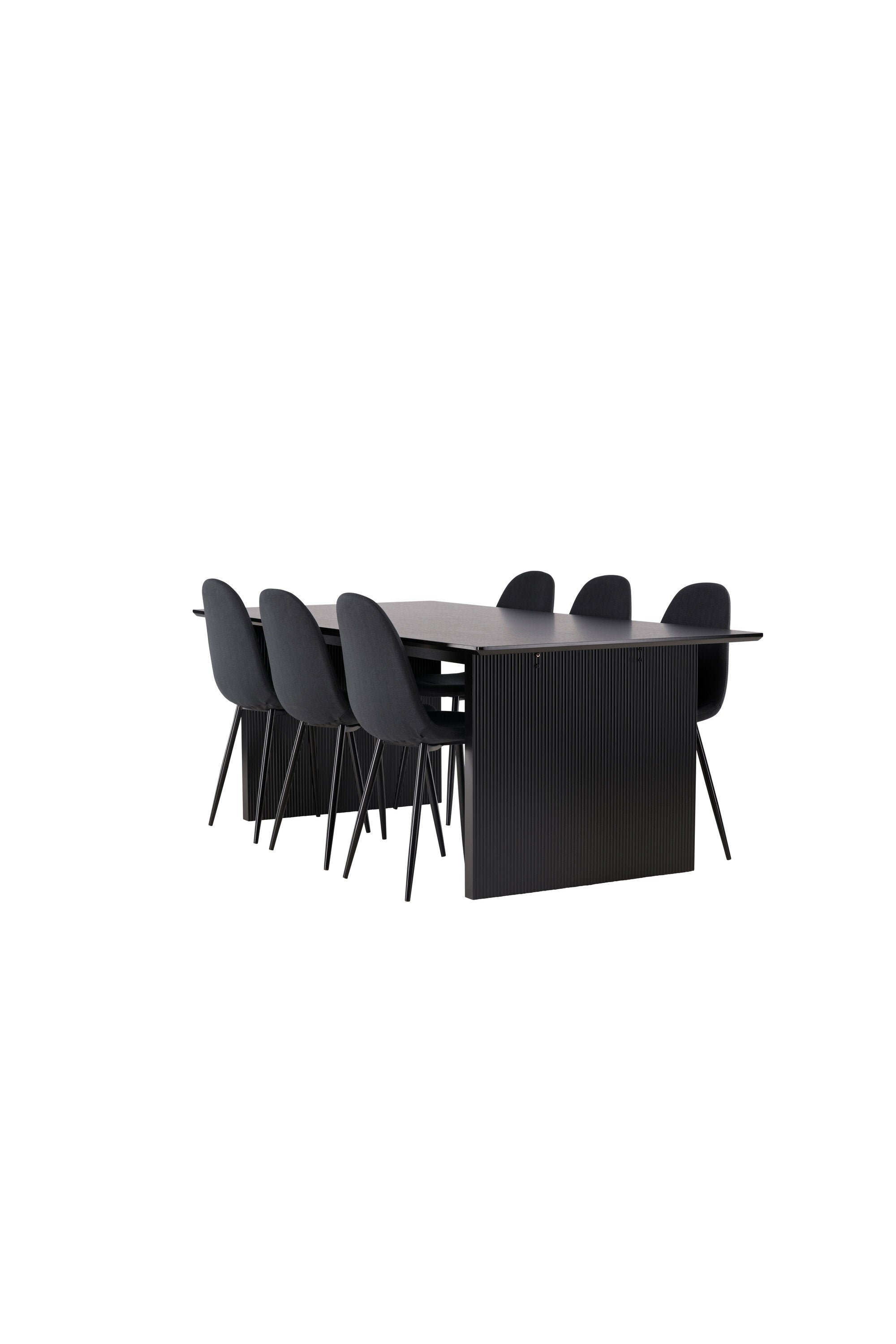 Vail Esszimmerset + Polar 200cm/6St. in Schwarz präsentiert im Onlineshop von KAQTU Design AG. Esszimmerset ist von Venture Home