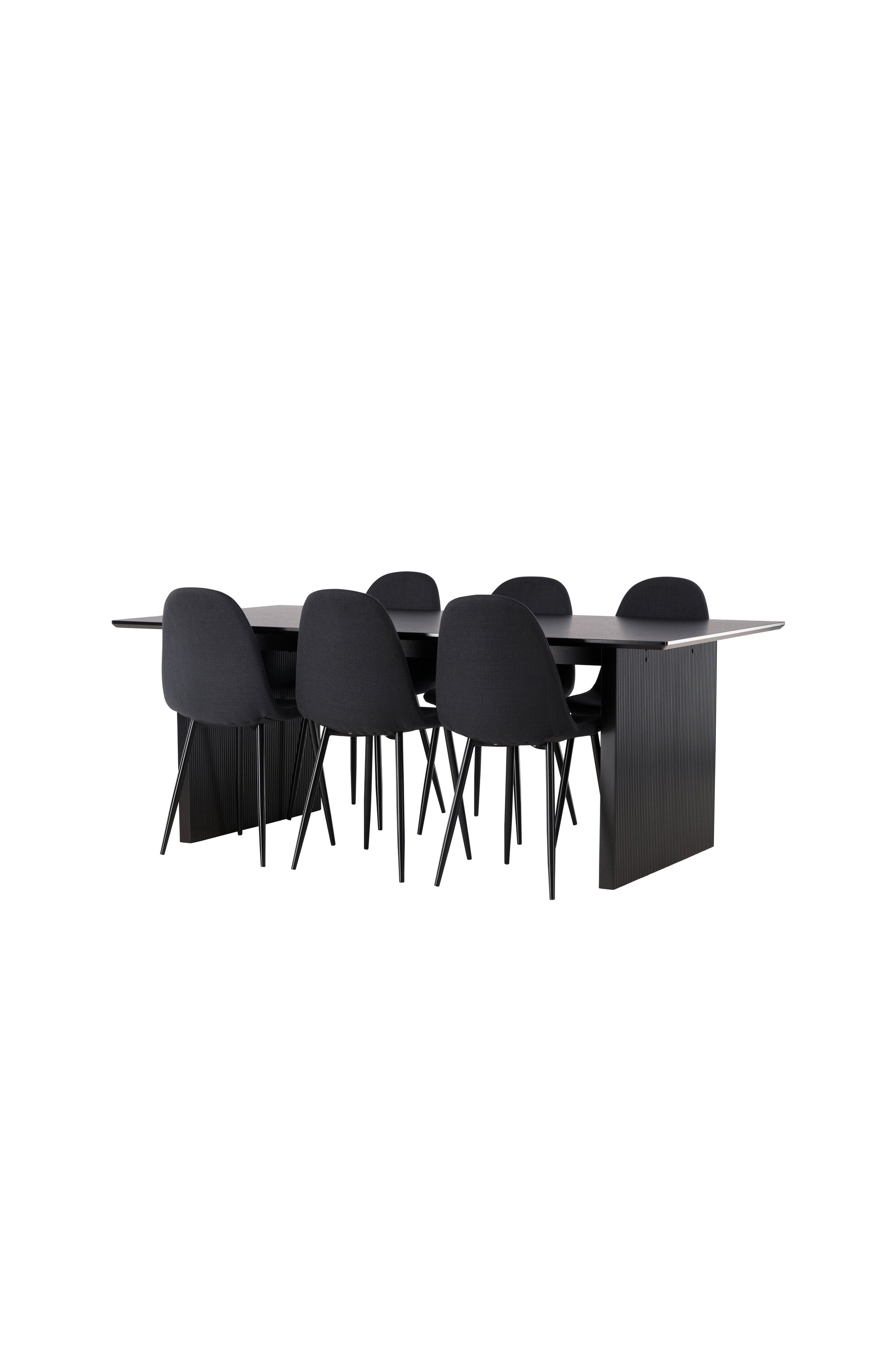 Vail Esszimmerset + Polar 200cm/6St. in Schwarz präsentiert im Onlineshop von KAQTU Design AG. Esszimmerset ist von Venture Home