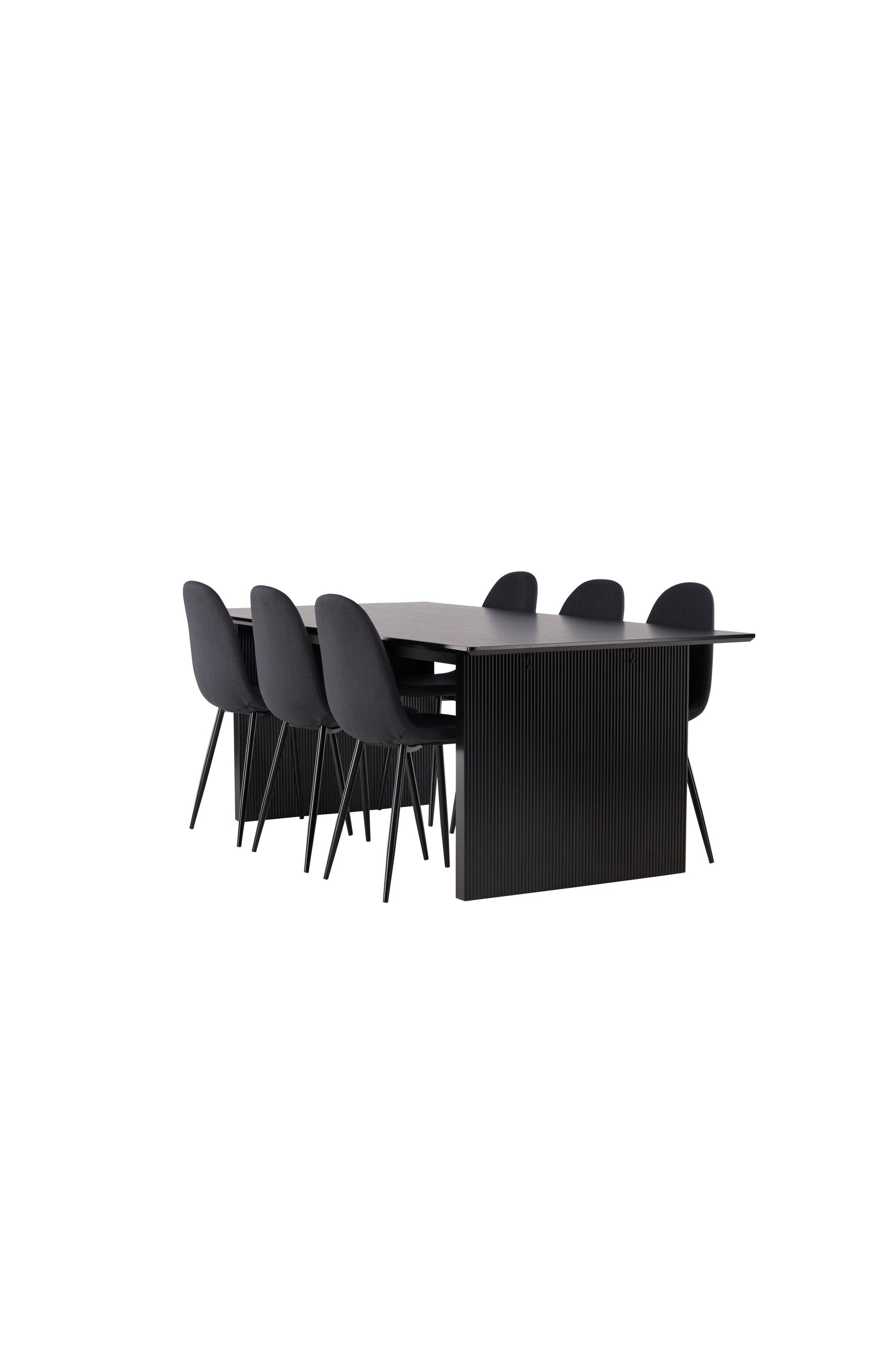 Vail Esszimmerset + Polar 200cm/6St. in Schwarz präsentiert im Onlineshop von KAQTU Design AG. Esszimmerset ist von Venture Home