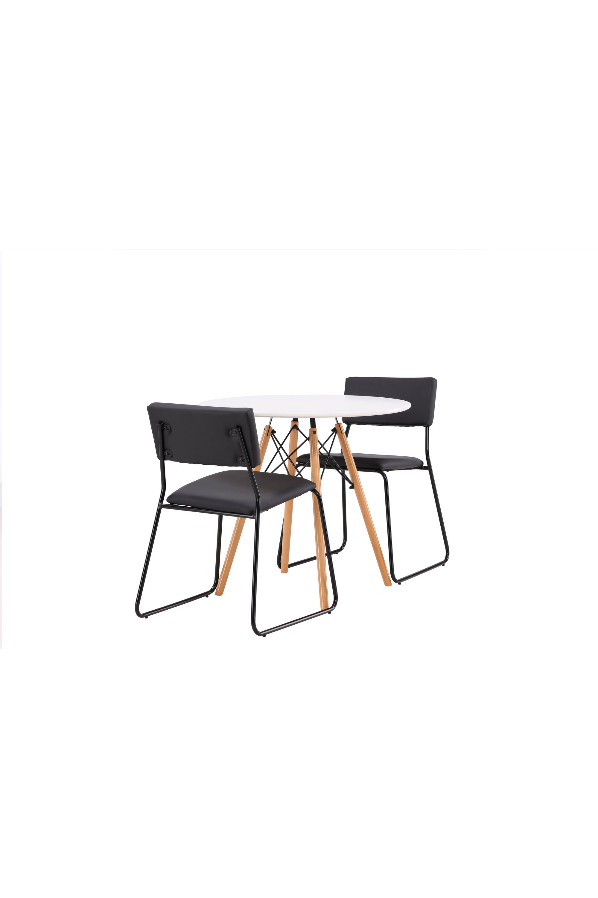 Danburi Esszimmerset + Kenth ⌀60cm/2St. in Schwarz präsentiert im Onlineshop von KAQTU Design AG. Esszimmerset ist von Venture Home