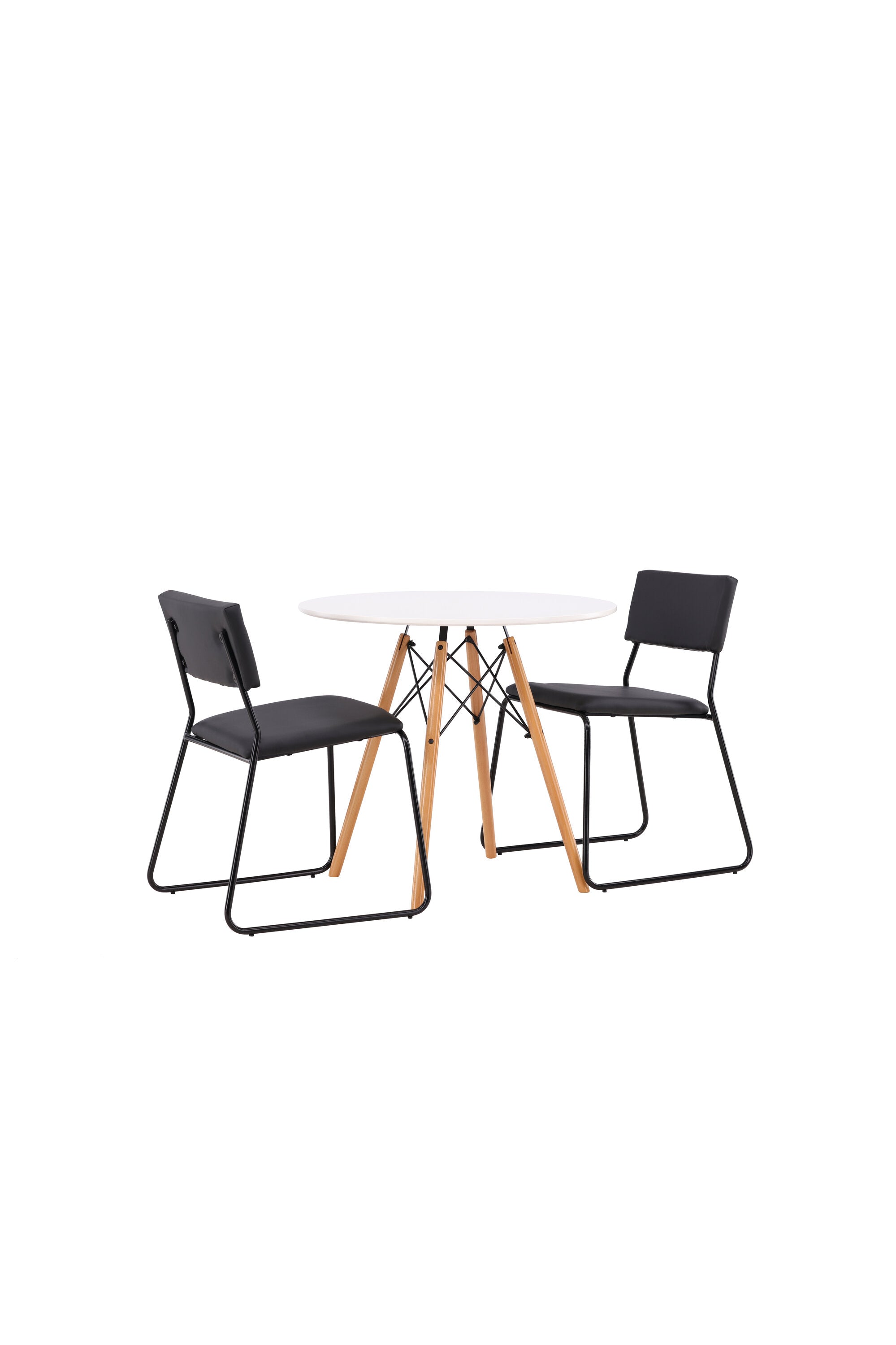 Danburi Esszimmerset + Kenth ⌀60cm/2St. in Schwarz präsentiert im Onlineshop von KAQTU Design AG. Esszimmerset ist von Venture Home