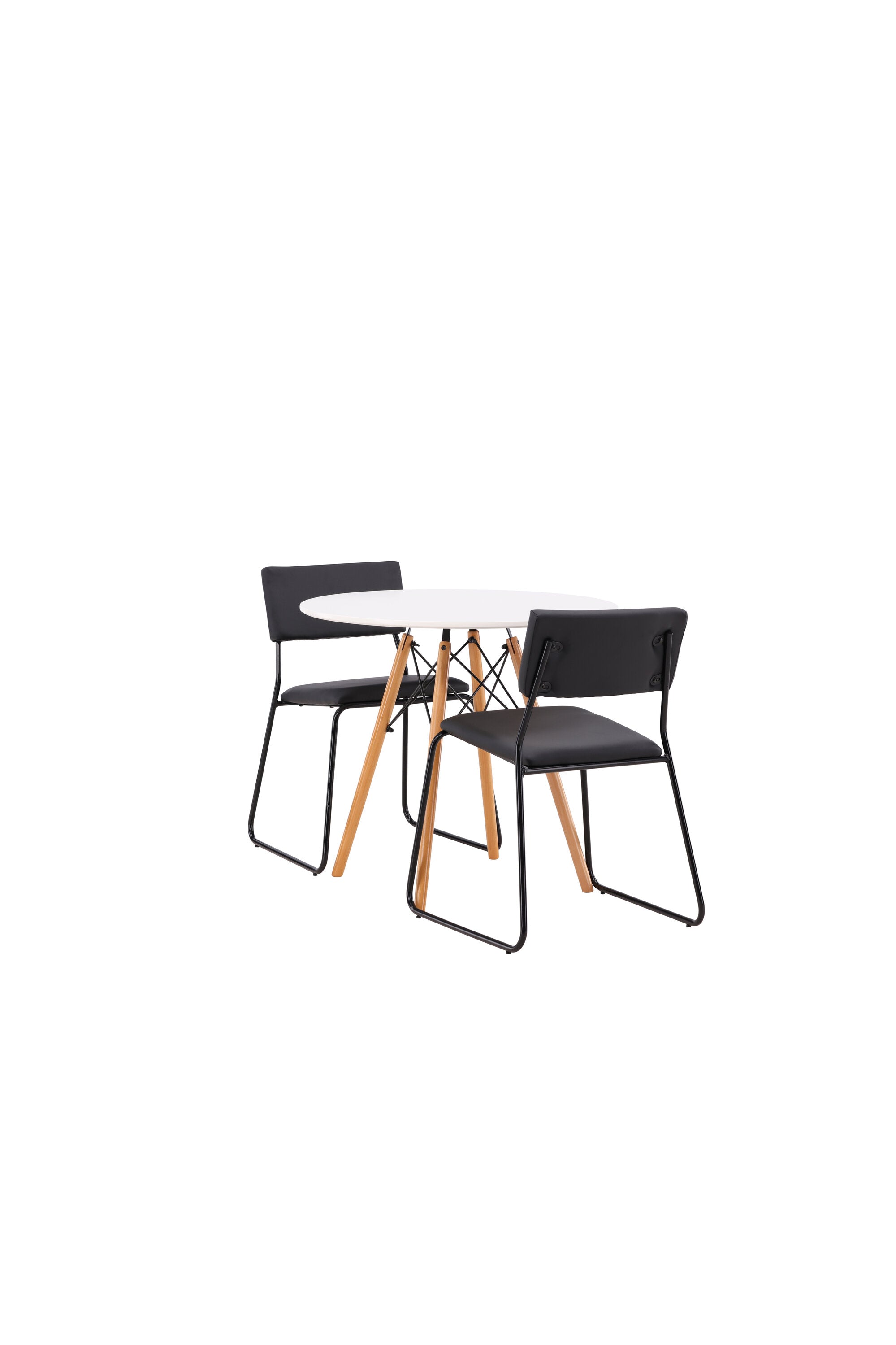 Danburi Esszimmerset + Kenth ⌀60cm/2St. in Schwarz präsentiert im Onlineshop von KAQTU Design AG. Esszimmerset ist von Venture Home