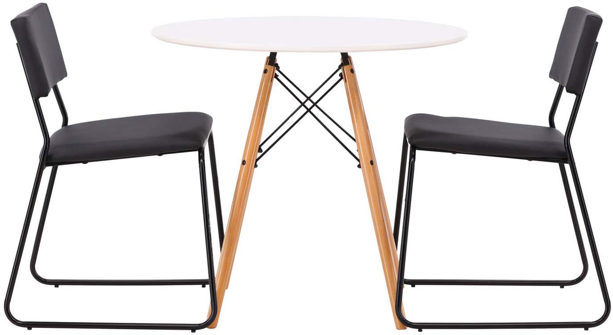 Stilvolles Danburi Set mit Kenth Tisch, ideal für kleine Essbereiche.