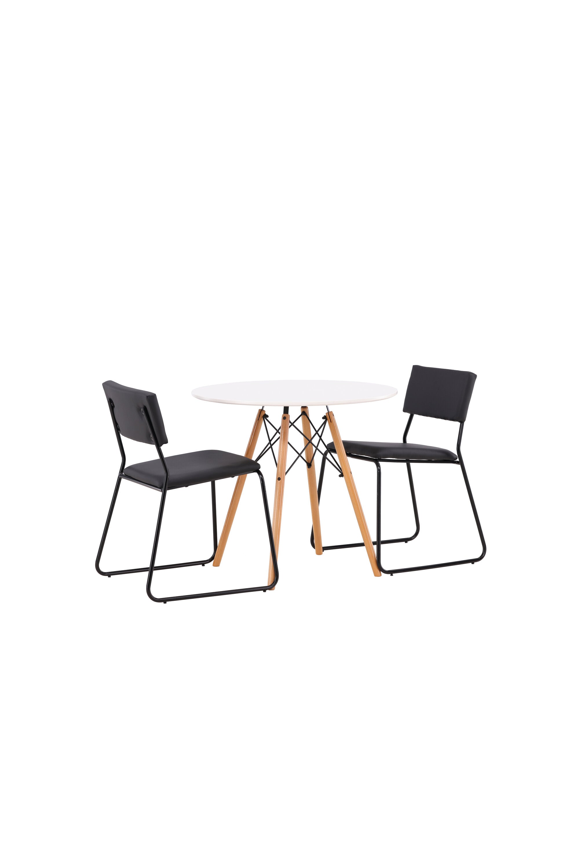 Danburi Esszimmerset + Kenth ⌀60cm/2St. in Schwarz präsentiert im Onlineshop von KAQTU Design AG. Esszimmerset ist von Venture Home