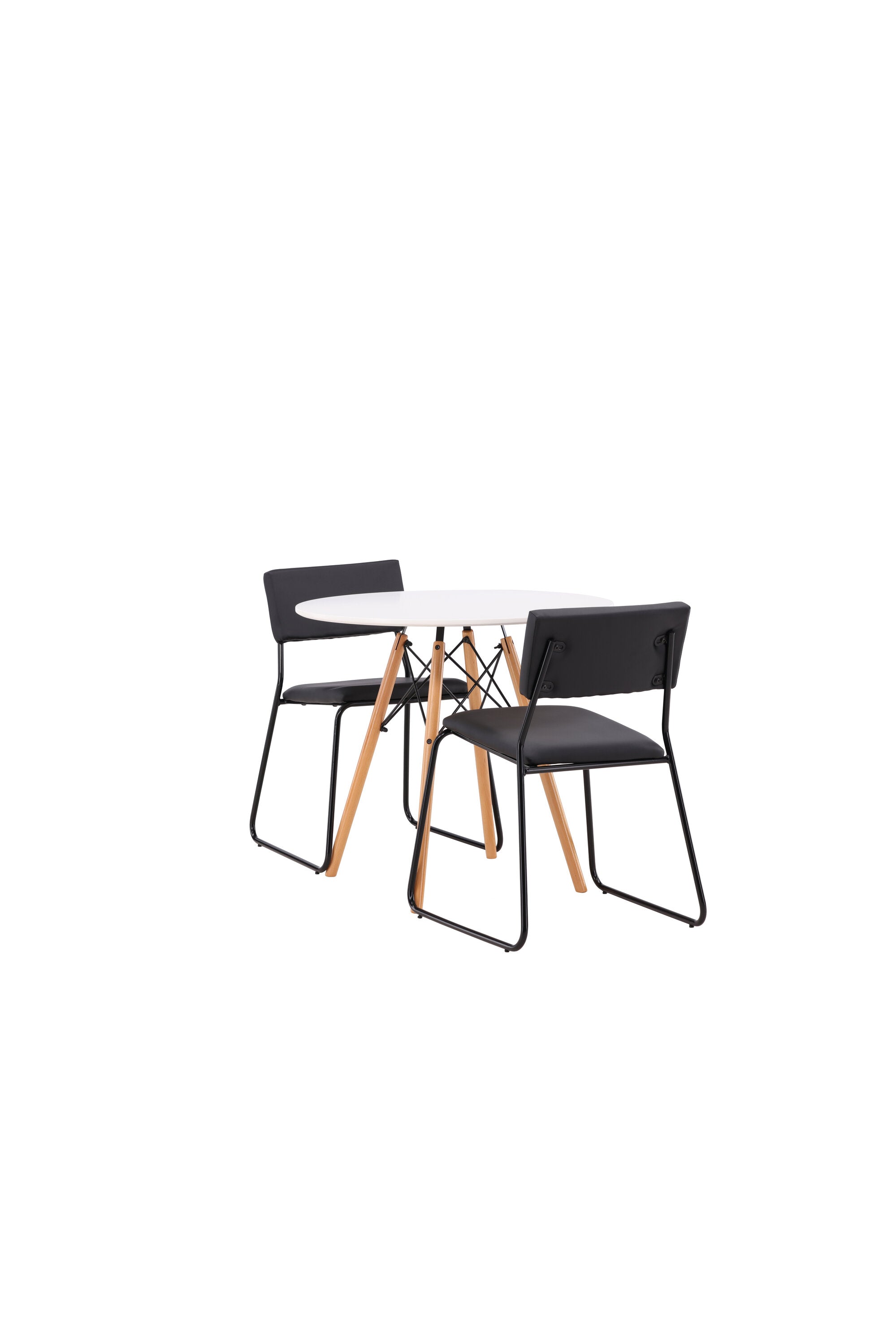 Danburi Esszimmerset + Kenth ⌀60cm/2St. in Schwarz präsentiert im Onlineshop von KAQTU Design AG. Esszimmerset ist von Venture Home