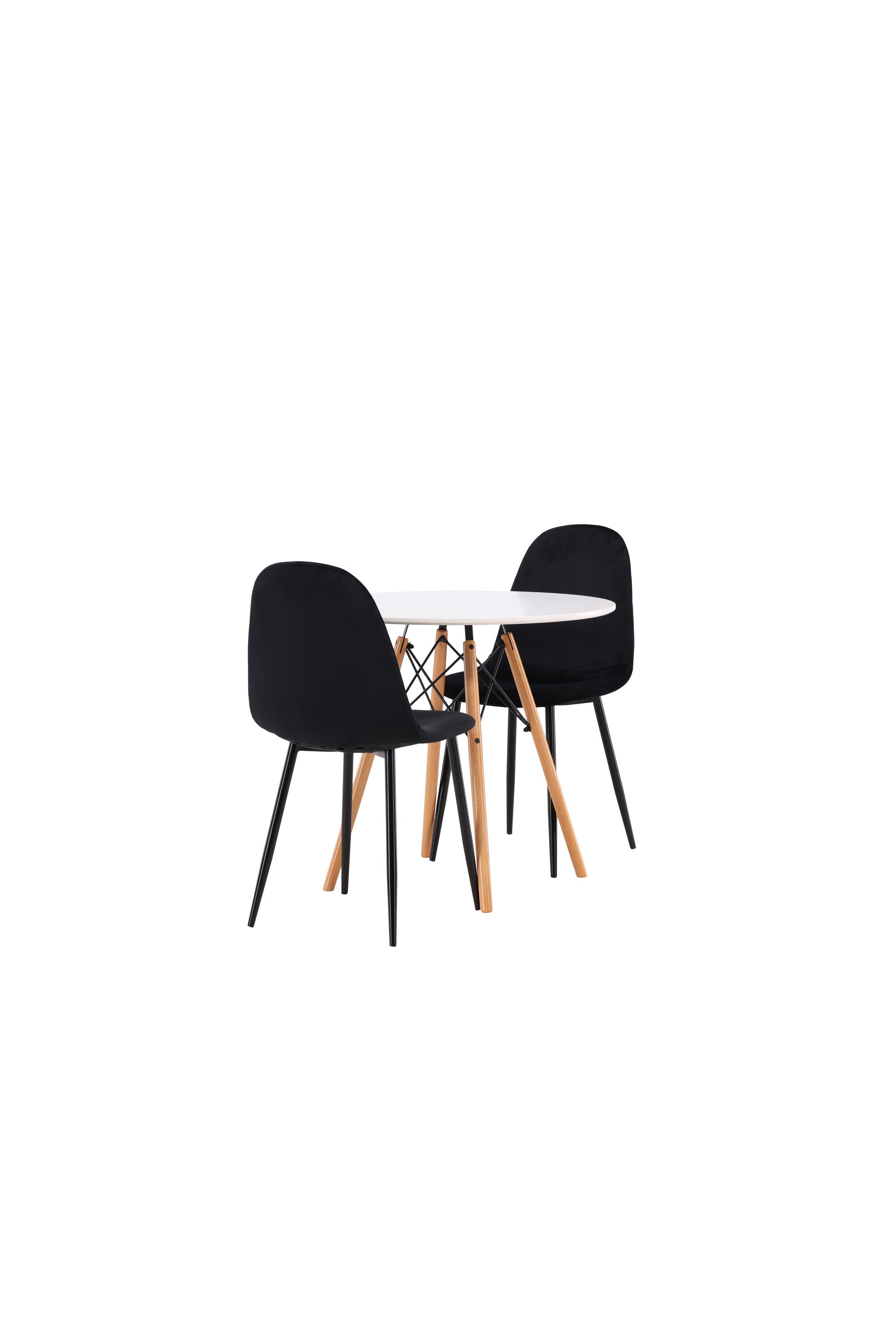 Danburi Esszimmerset + Polar ⌀60cm/2St. in Schwarz präsentiert im Onlineshop von KAQTU Design AG. Esszimmerset ist von Venture Home