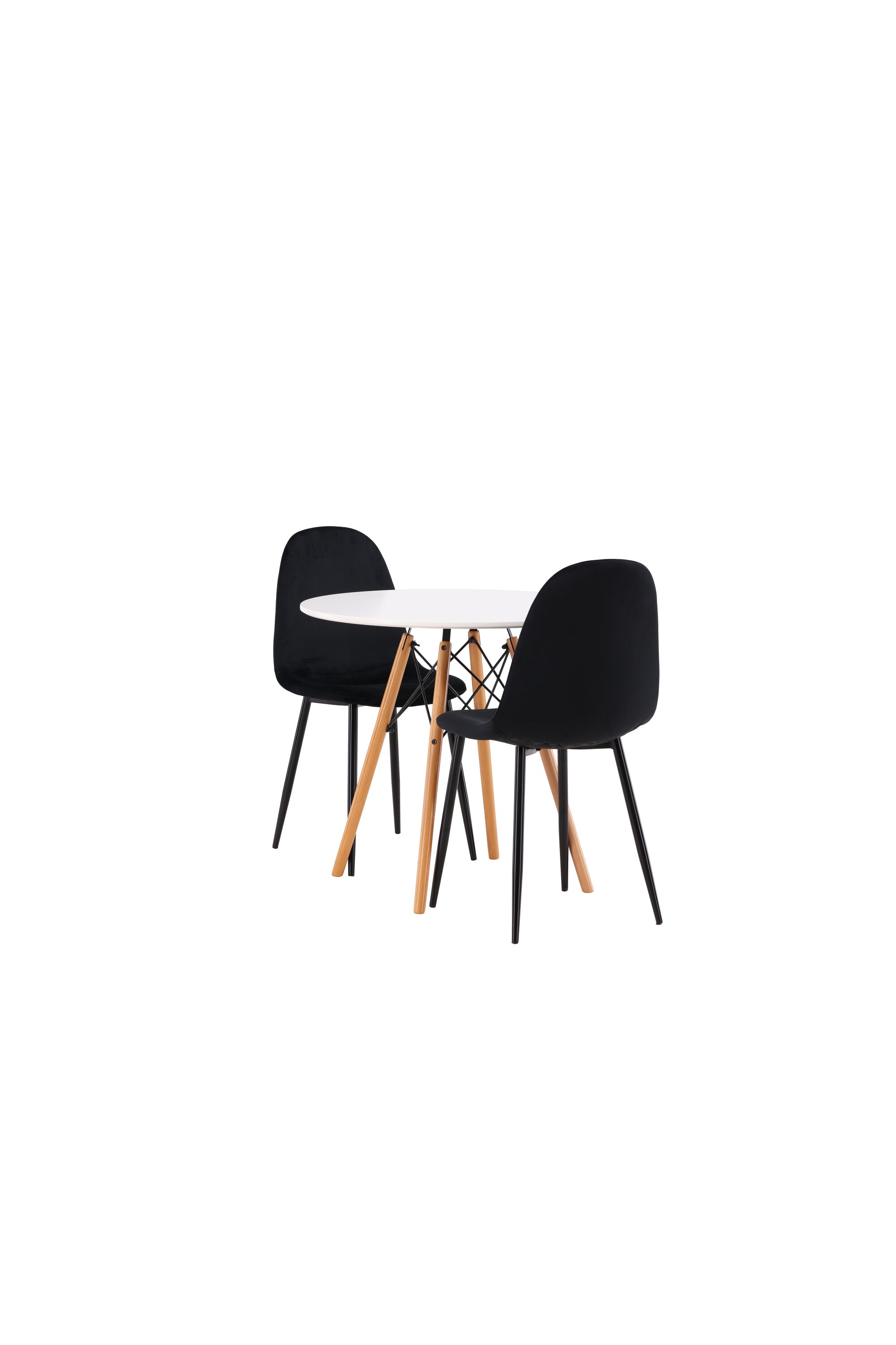 Danburi Esszimmerset + Polar ⌀60cm/2St. in Schwarz präsentiert im Onlineshop von KAQTU Design AG. Esszimmerset ist von Venture Home