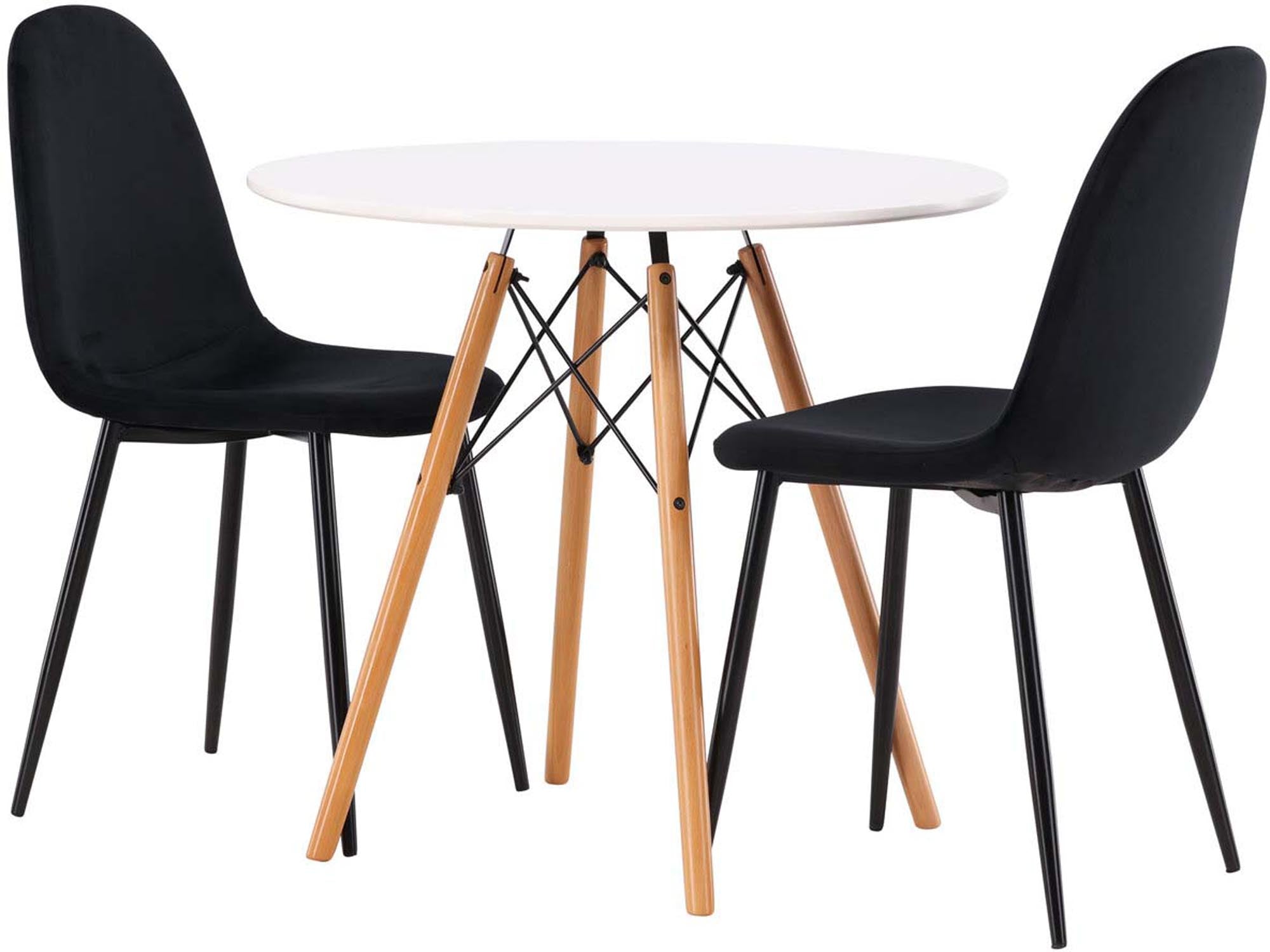 Elegantes Danburi Set mit Polar Tisch für modernes Esszimmer-Ambiente.