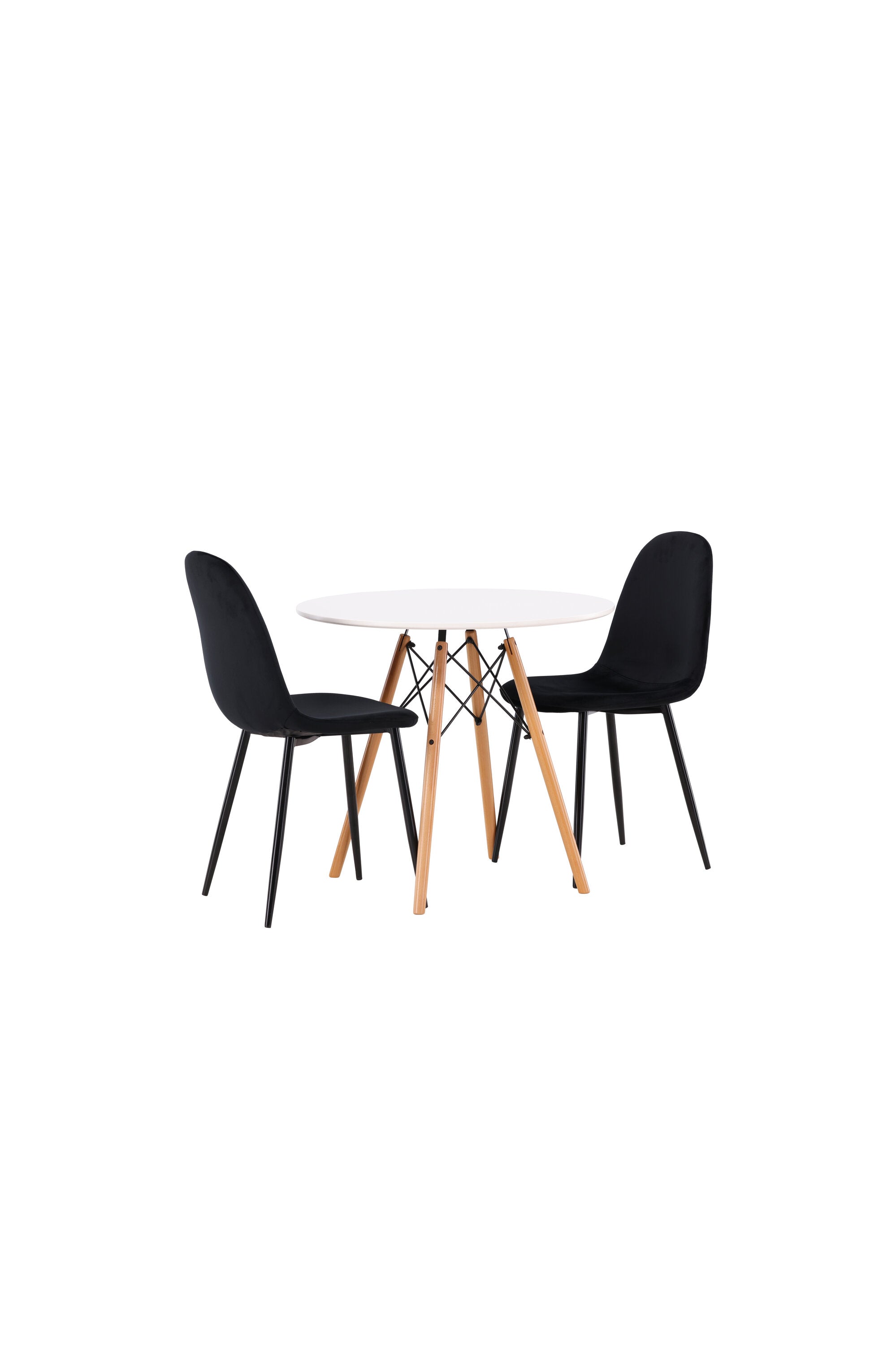 Danburi Esszimmerset + Polar ⌀60cm/2St. in Schwarz präsentiert im Onlineshop von KAQTU Design AG. Esszimmerset ist von Venture Home