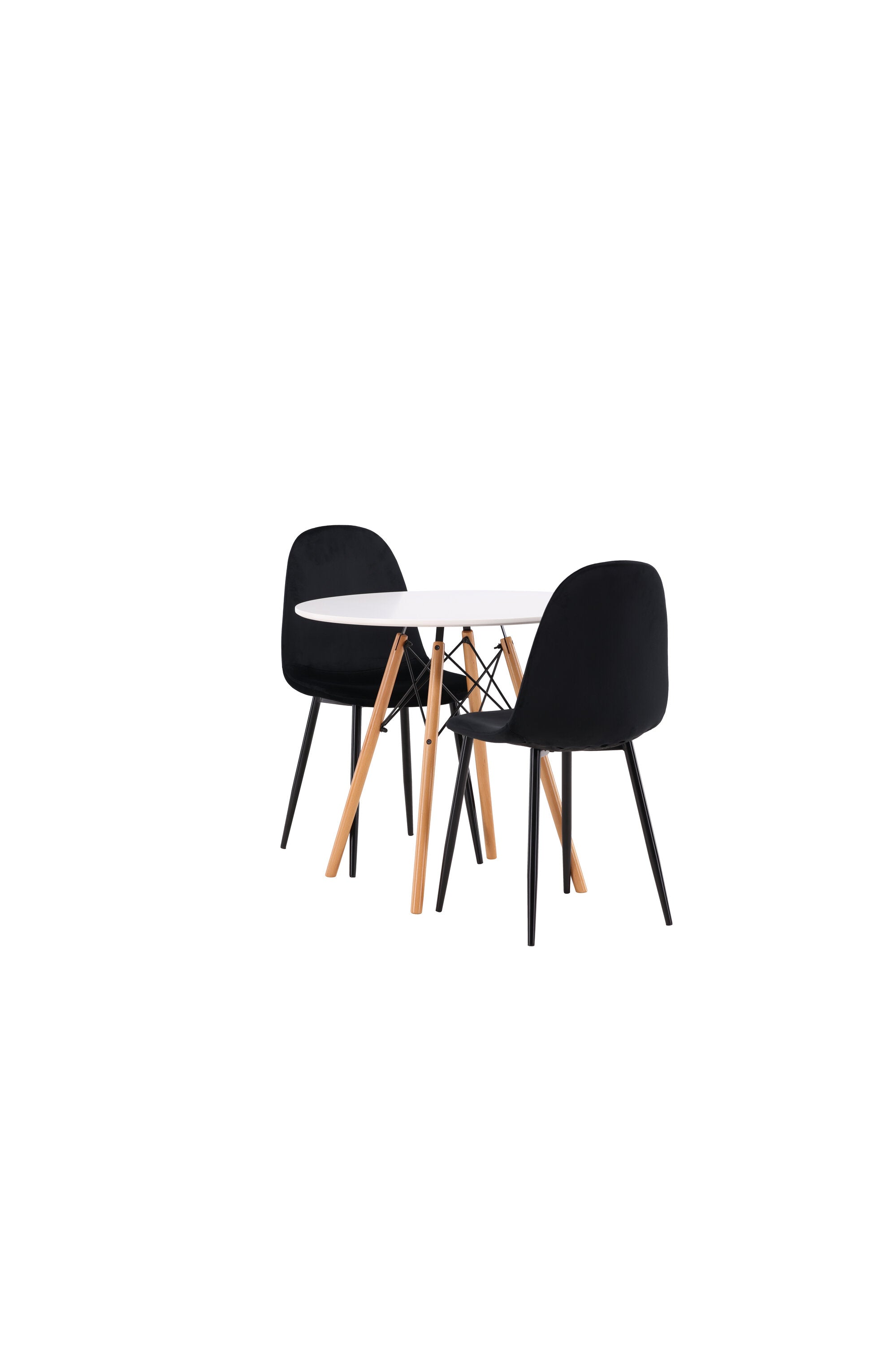 Danburi Esszimmerset + Polar ⌀60cm/2St. in Schwarz präsentiert im Onlineshop von KAQTU Design AG. Esszimmerset ist von Venture Home