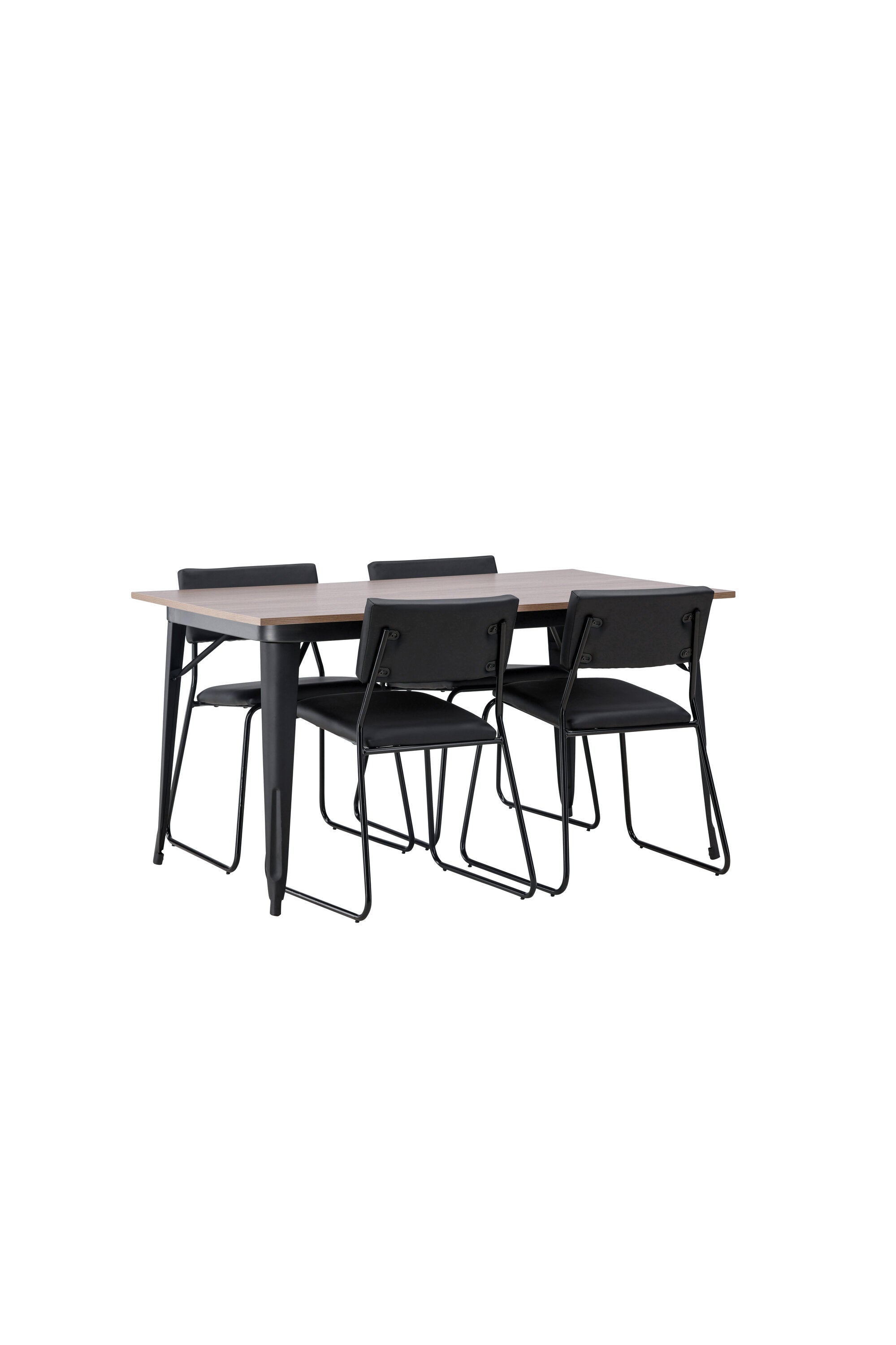 Tempe Esszimmerset + Kenth 140cm/4St. in Schwarz präsentiert im Onlineshop von KAQTU Design AG. Esszimmerset ist von Venture Home