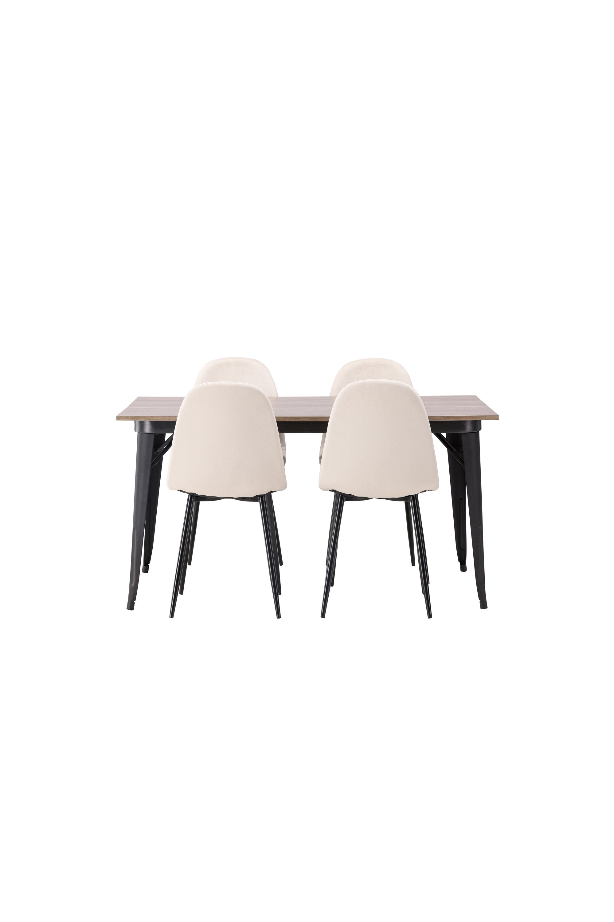 Tempe Esszimmerset + Polar 140cm/4St. in Beige, Schwarz präsentiert im Onlineshop von KAQTU Design AG. Esszimmerset ist von Venture Home