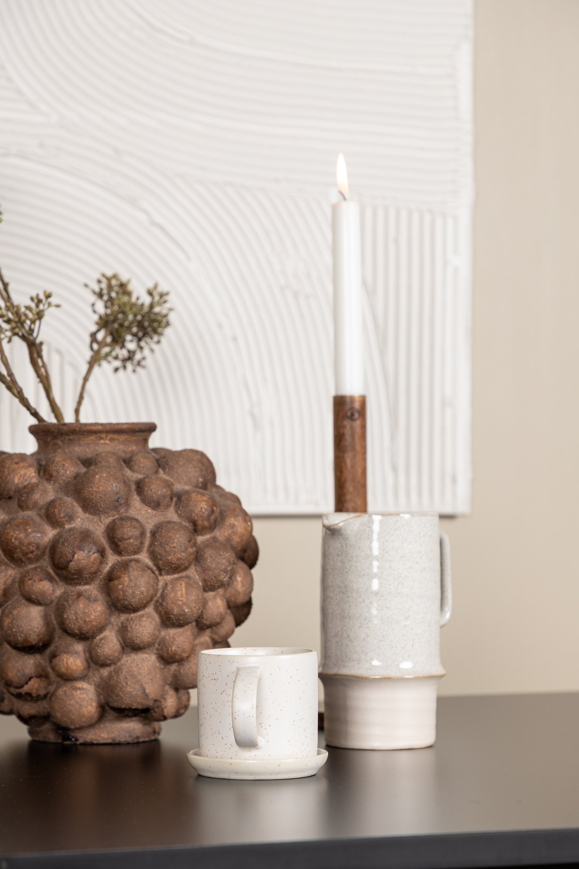 Tempe Esszimmerset + Velvet 80cm/2St. in Beige, Schwarz präsentiert im Onlineshop von KAQTU Design AG. Esszimmerset ist von Venture Home