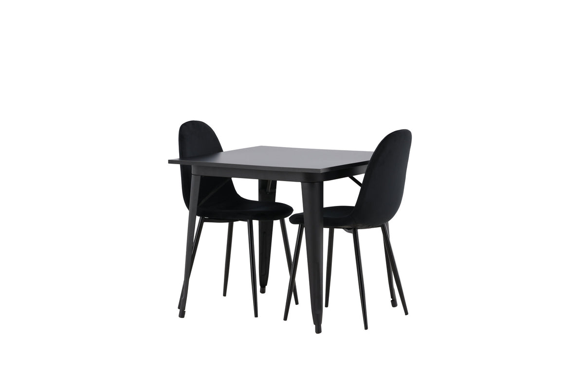 Tempe Esszimmerset + Polar 80cm/2St. in Schwarz präsentiert im Onlineshop von KAQTU Design AG. Esszimmerset ist von Venture Home