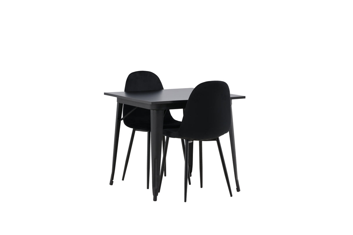 Tempe Esszimmerset + Polar 80cm/2St. in Schwarz präsentiert im Onlineshop von KAQTU Design AG. Esszimmerset ist von Venture Home