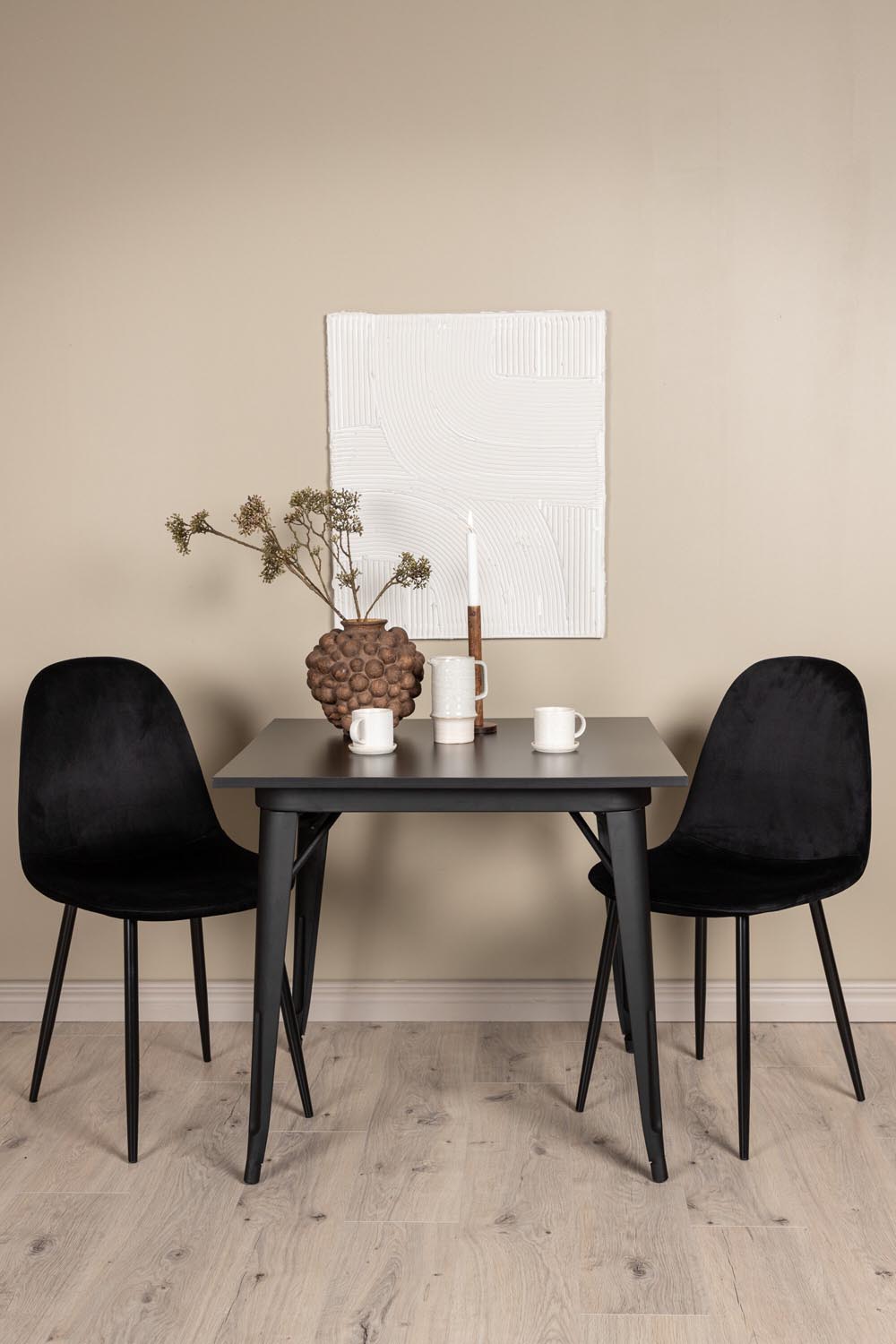 Tempe Esszimmerset + Polar 80cm/2St. in Schwarz präsentiert im Onlineshop von KAQTU Design AG. Esszimmerset ist von Venture Home
