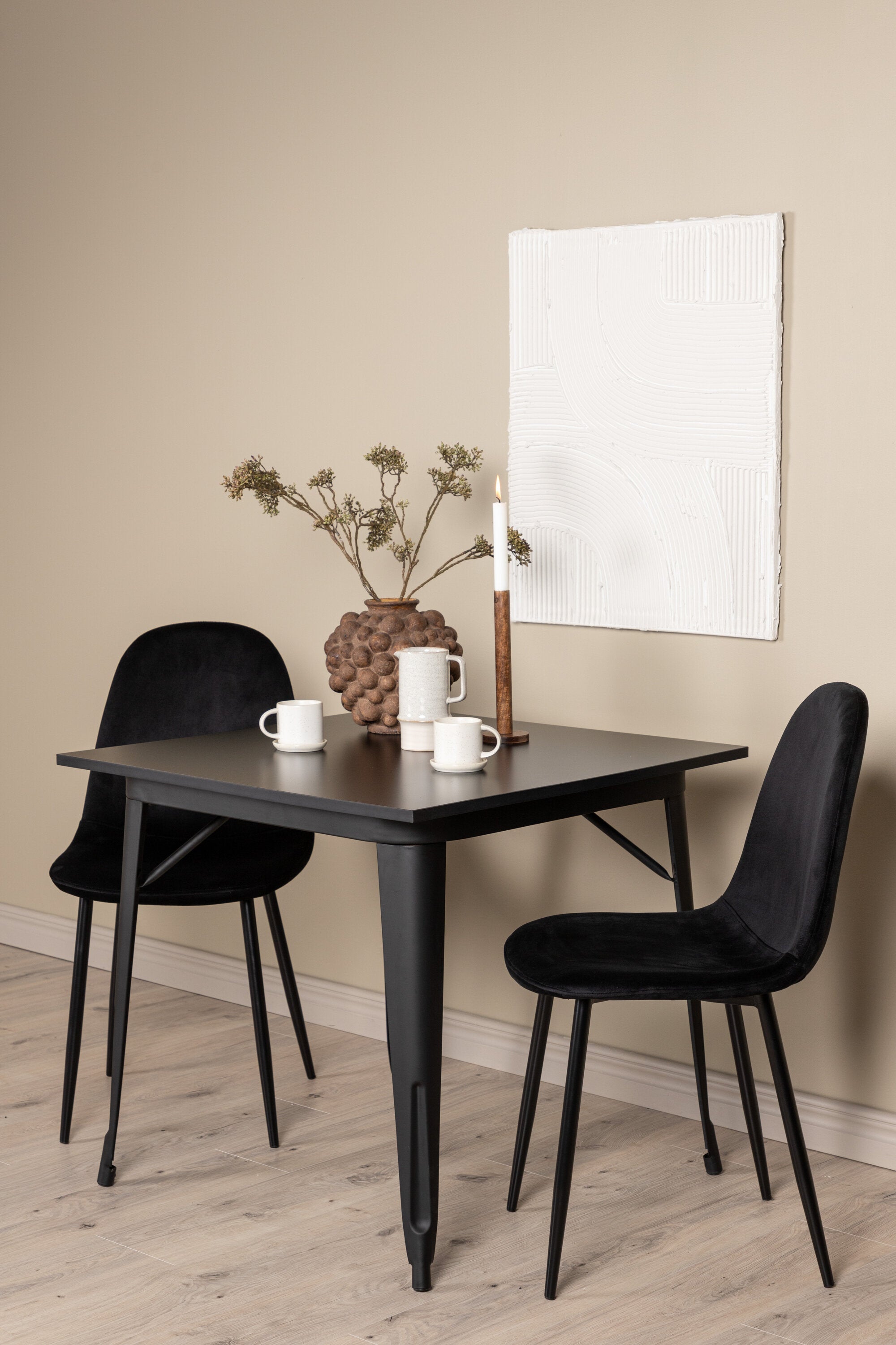 Tempe Esszimmerset + Polar 80cm/2St. in Schwarz präsentiert im Onlineshop von KAQTU Design AG. Esszimmerset ist von Venture Home