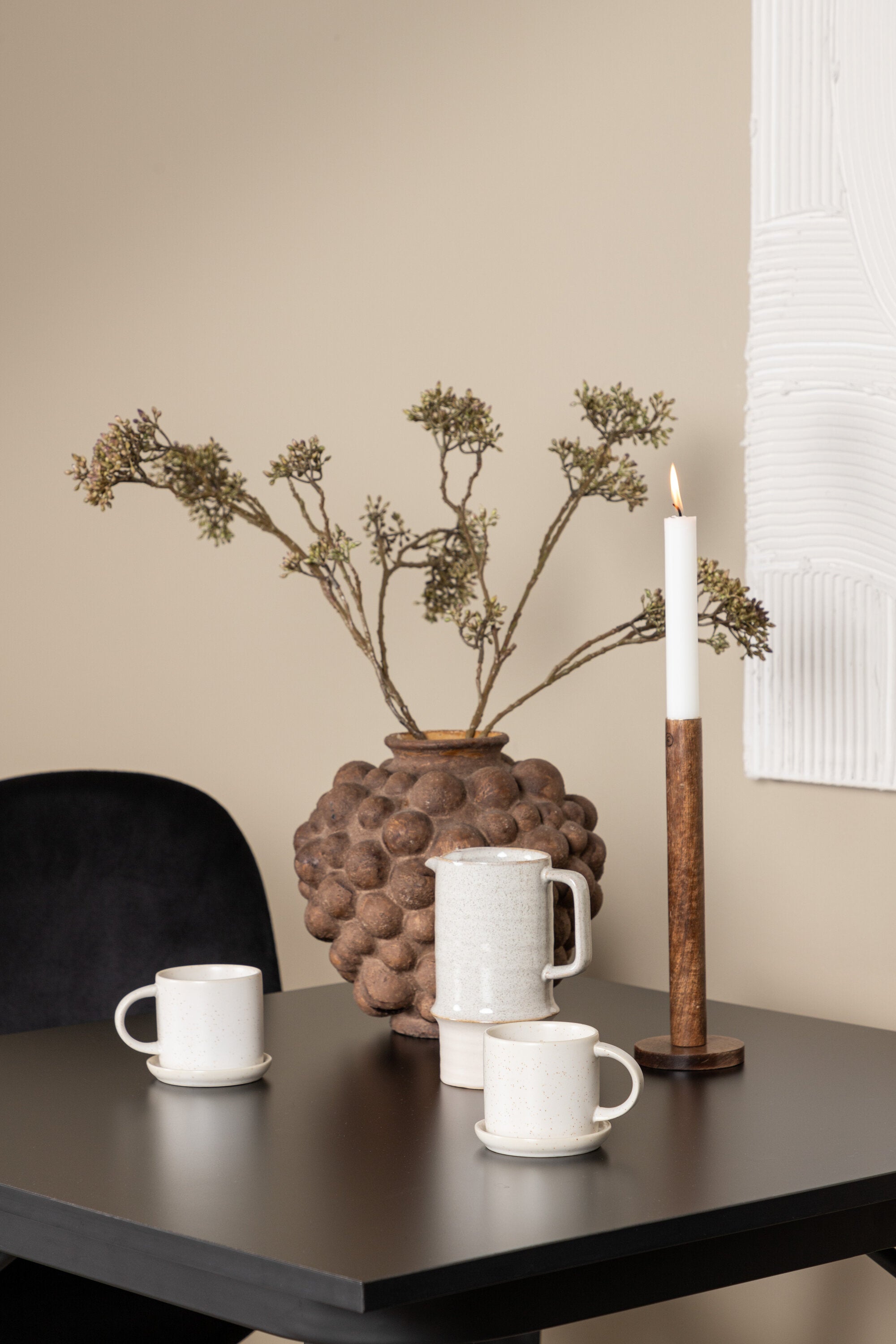 Tempe Esszimmerset + Polar 80cm/2St. in Schwarz präsentiert im Onlineshop von KAQTU Design AG. Esszimmerset ist von Venture Home