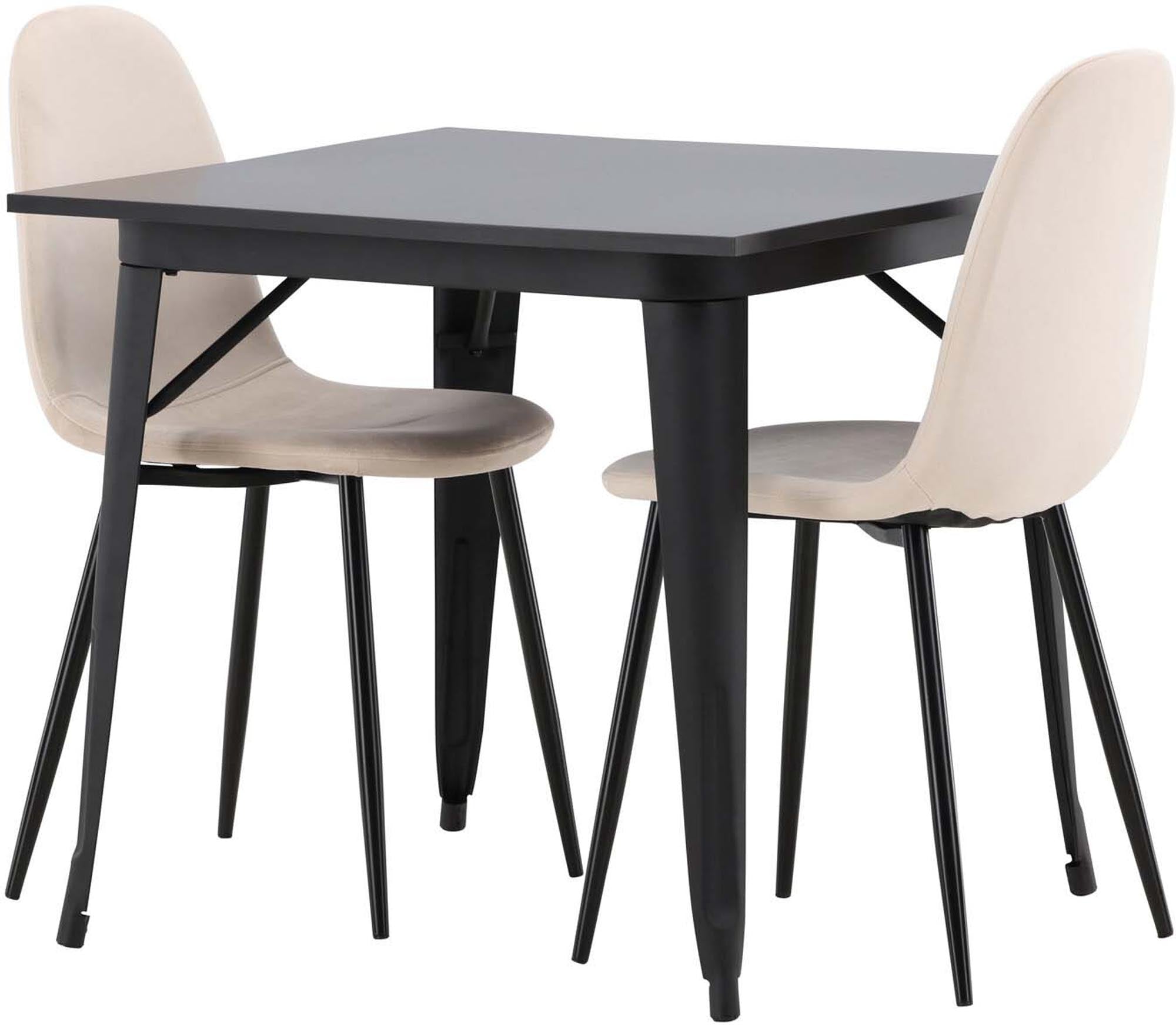 Elegantes Tempe Esszimmerset mit 80cm Polar Stühlen von Venture Home.