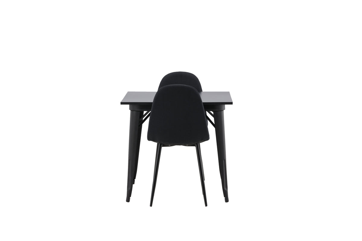 Tempe Esszimmerset + Polar 80cm/2St. in Schwarz präsentiert im Onlineshop von KAQTU Design AG. Esszimmerset ist von Venture Home