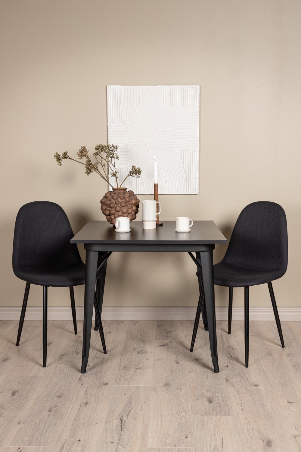 Tempe Esszimmerset + Polar 80cm/2St. in Schwarz präsentiert im Onlineshop von KAQTU Design AG. Esszimmerset ist von Venture Home