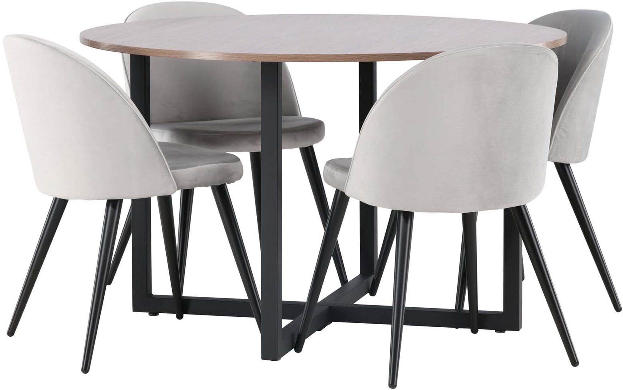 Luxuriöses Durango Esszimmerset mit Velvet, ideal für stilvolle Räume.