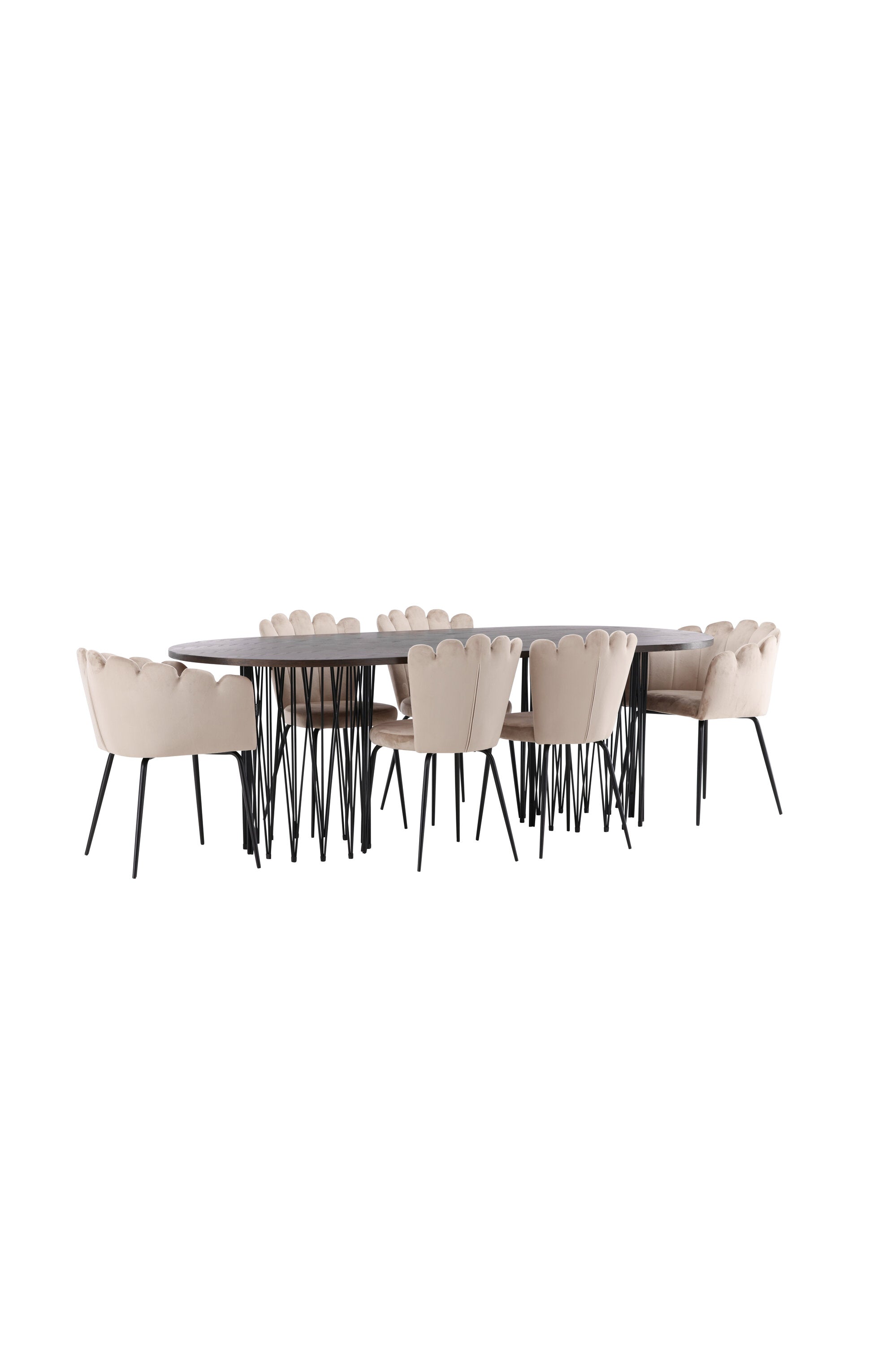 Stone Esszimmerset + Limhamn 220cm/2St. in Beige präsentiert im Onlineshop von KAQTU Design AG. Esszimmerset ist von Venture Home