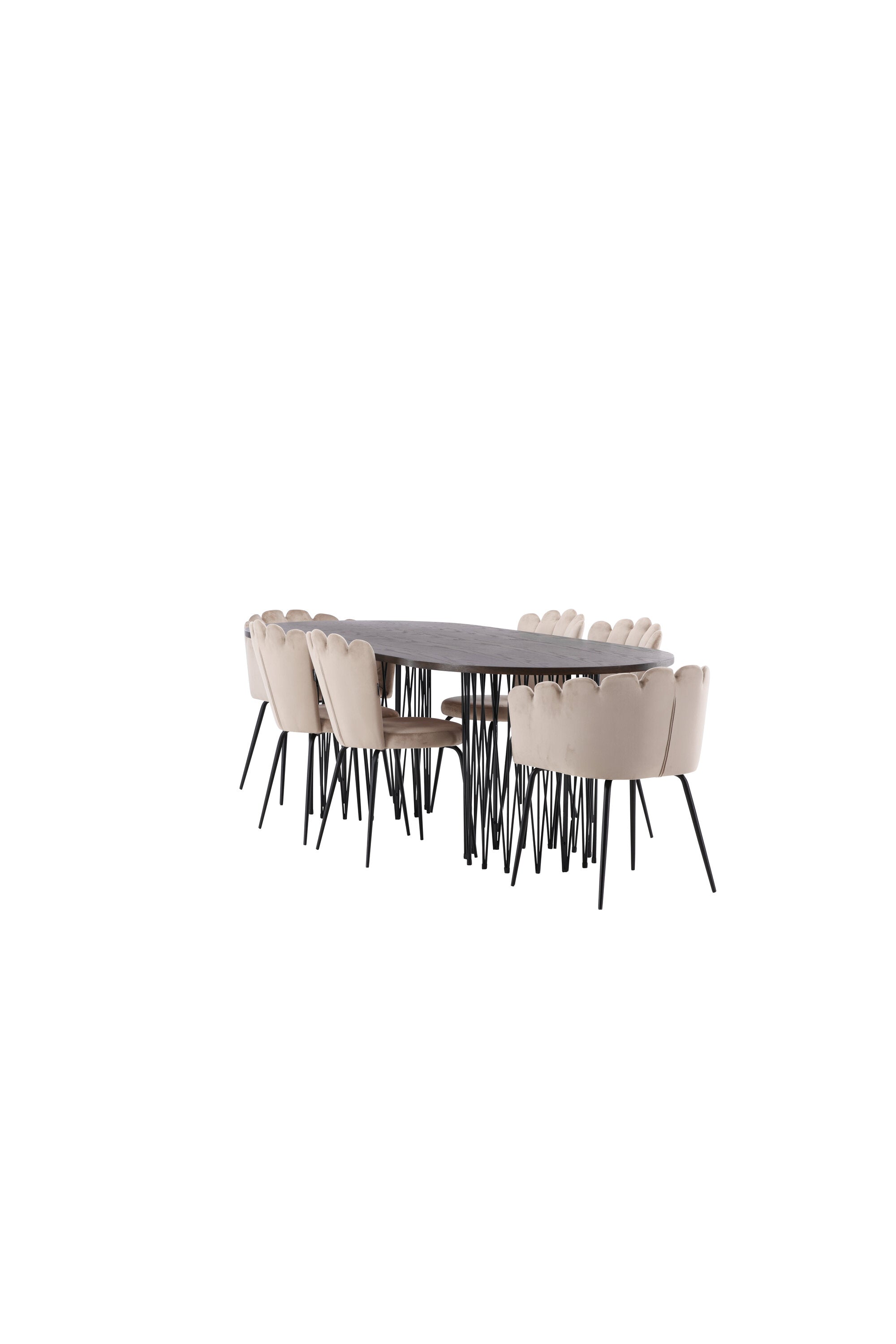 Stone Esszimmerset + Limhamn 220cm/2St. in Beige präsentiert im Onlineshop von KAQTU Design AG. Esszimmerset ist von Venture Home