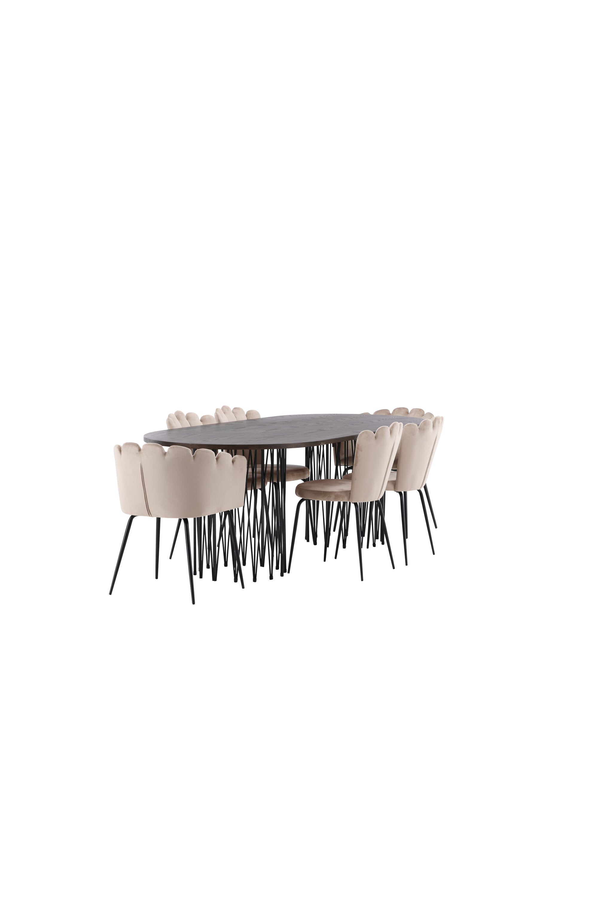 Stone Esszimmerset + Limhamn 220cm/2St. in Beige präsentiert im Onlineshop von KAQTU Design AG. Esszimmerset ist von Venture Home