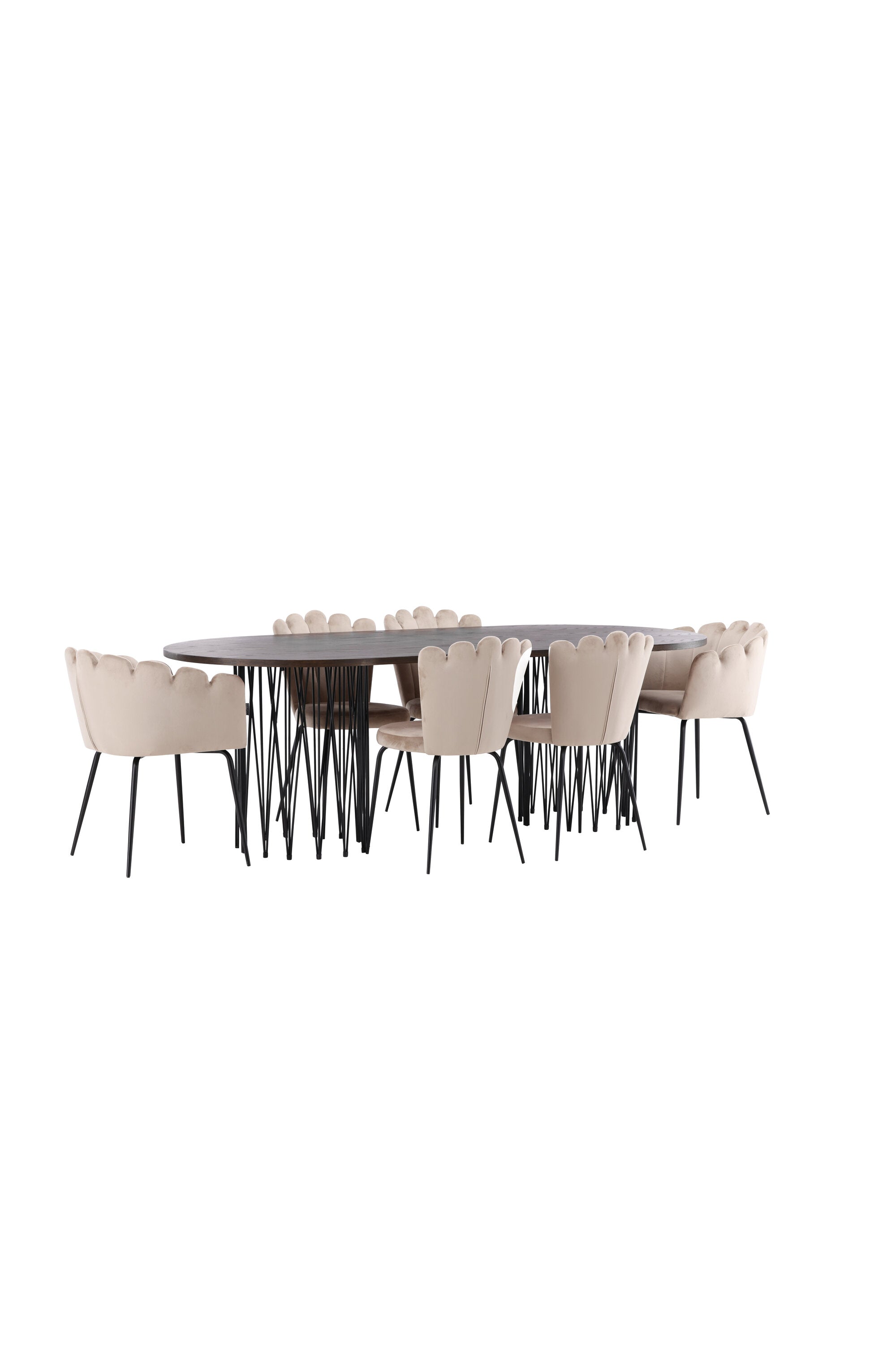 Stone Esszimmerset + Limhamn 220cm/2St. in Beige präsentiert im Onlineshop von KAQTU Design AG. Esszimmerset ist von Venture Home
