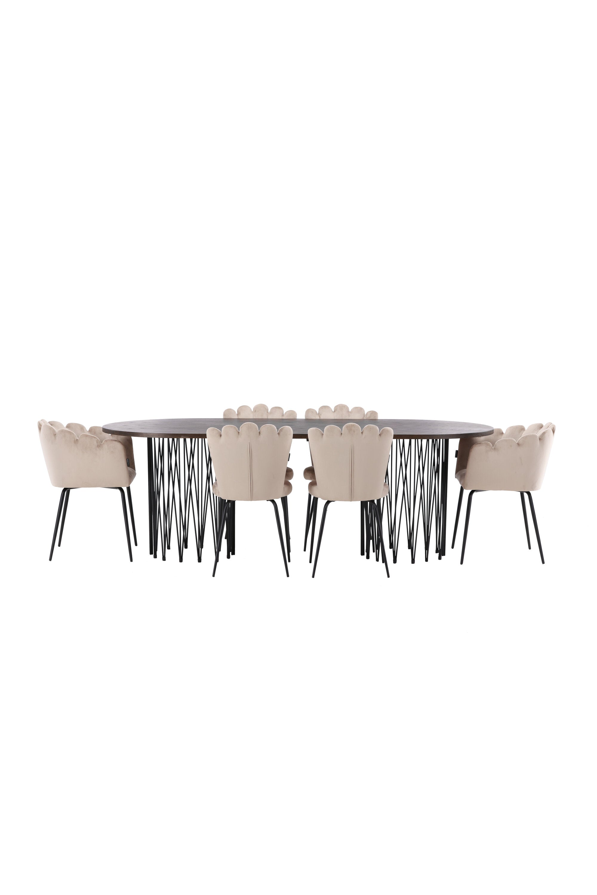 Stone Esszimmerset + Limhamn 220cm/2St. in Beige präsentiert im Onlineshop von KAQTU Design AG. Esszimmerset ist von Venture Home