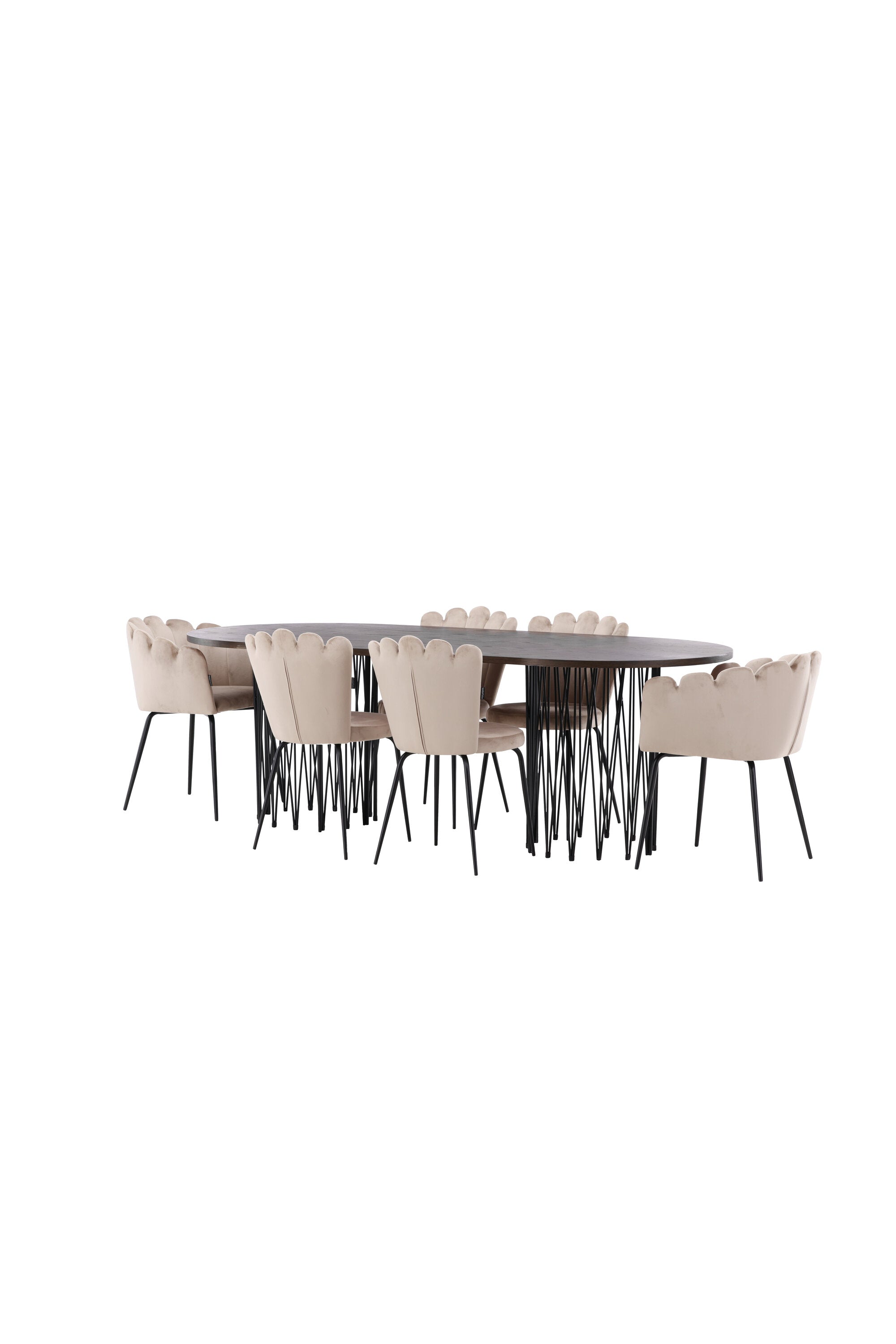 Stone Esszimmerset + Limhamn 220cm/2St. in Beige präsentiert im Onlineshop von KAQTU Design AG. Esszimmerset ist von Venture Home