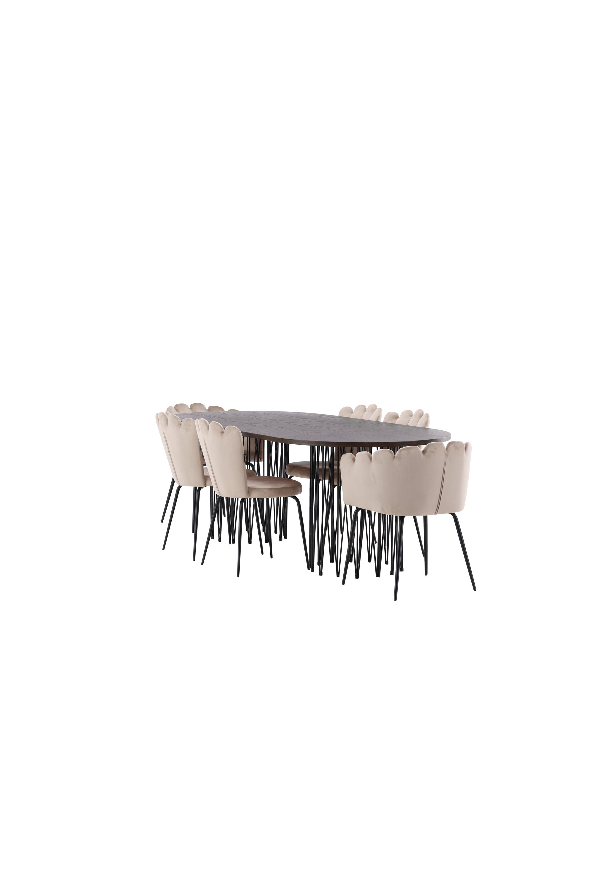 Stone Esszimmerset + Limhamn 220cm/2St. in Beige präsentiert im Onlineshop von KAQTU Design AG. Esszimmerset ist von Venture Home