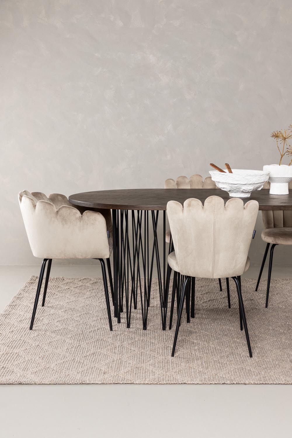 Stone Esszimmerset + Limhamn 220cm/2St. in Beige präsentiert im Onlineshop von KAQTU Design AG. Esszimmerset ist von Venture Home