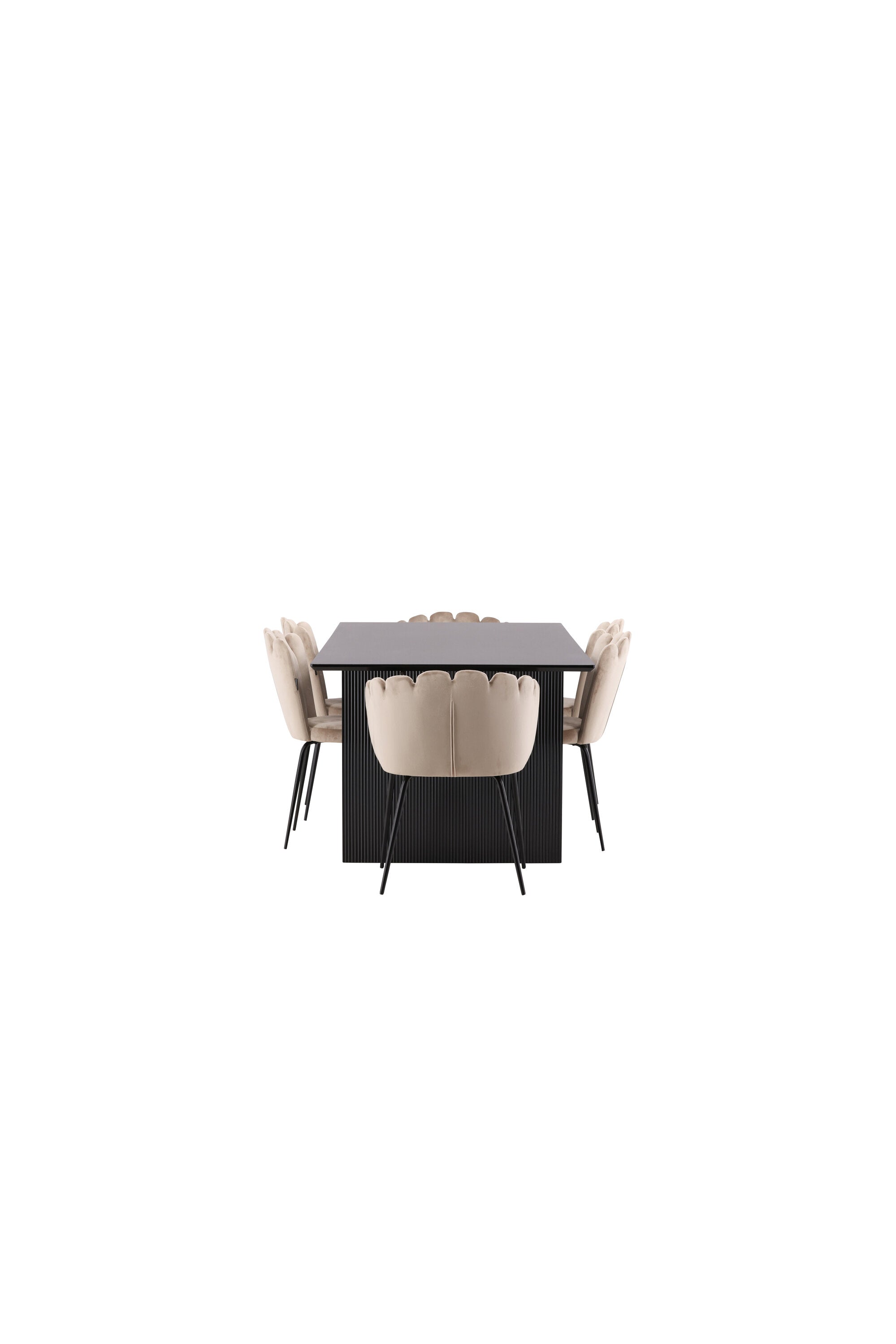 Vail Esszimmerset 200cm/4St. in Beige präsentiert im Onlineshop von KAQTU Design AG. Esszimmerset ist von Venture Home