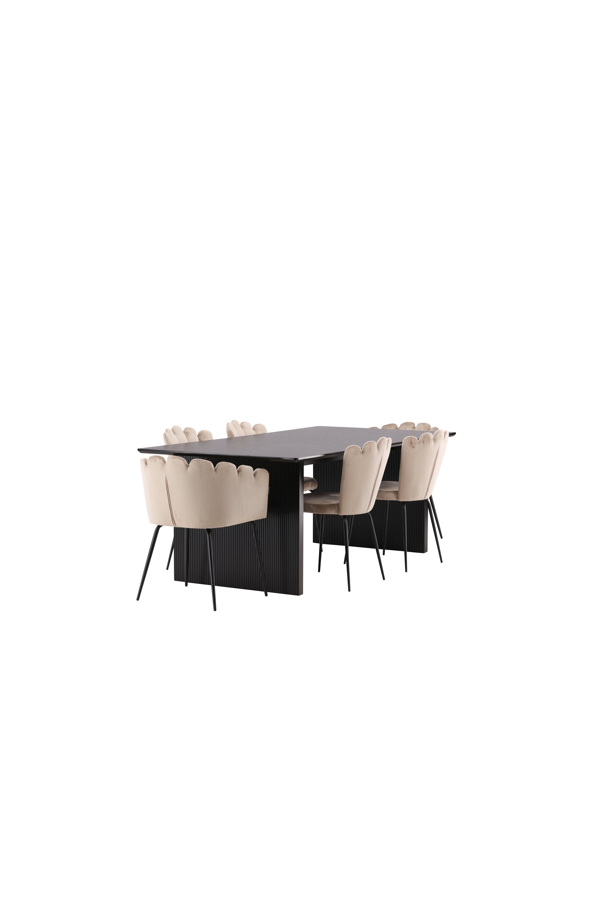 Vail Esszimmerset 200cm/4St. in Beige präsentiert im Onlineshop von KAQTU Design AG. Esszimmerset ist von Venture Home