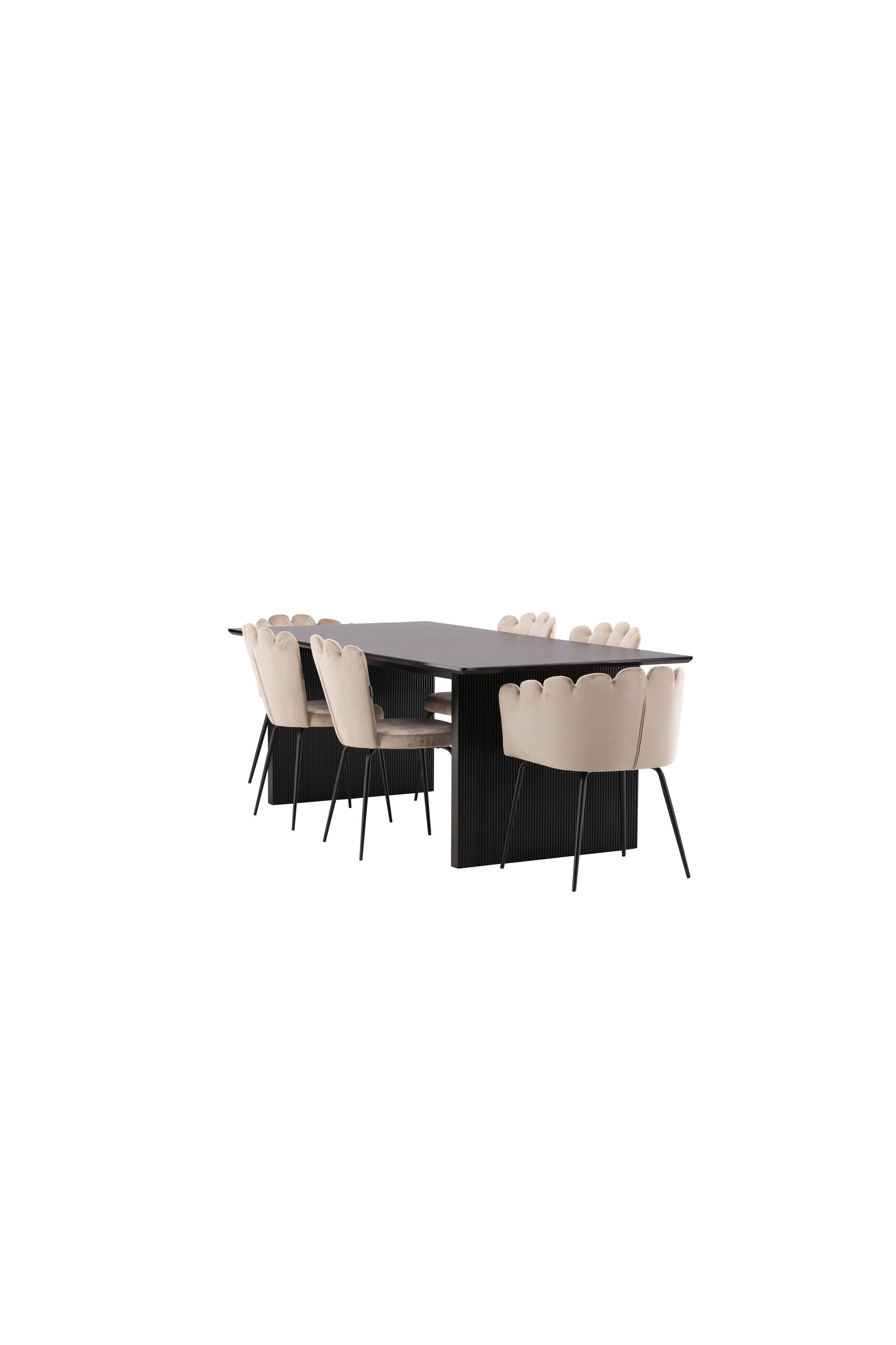 Vail Esszimmerset 200cm/4St. in Beige präsentiert im Onlineshop von KAQTU Design AG. Esszimmerset ist von Venture Home