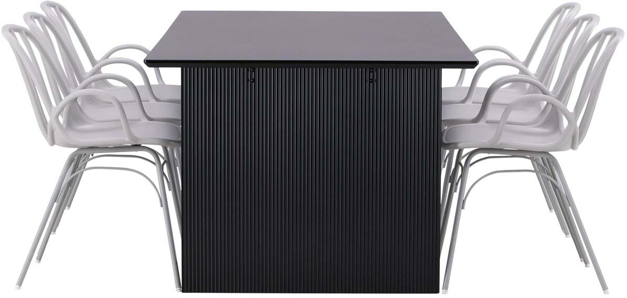 Venture Home: Modernes Esszimmerset für gesellige Runden zu sechst.