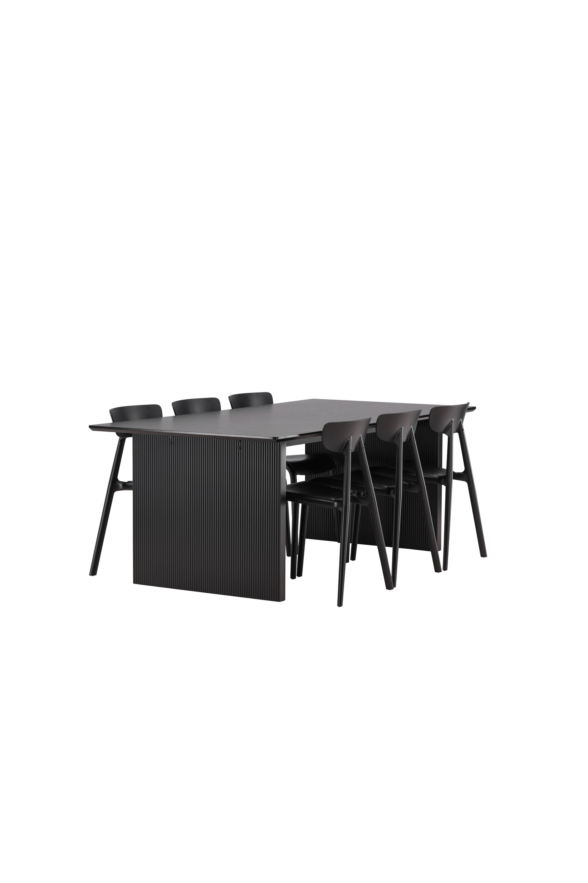 Vail Esszimmerset + Ursholmen 200cm/6St. in Schwarz präsentiert im Onlineshop von KAQTU Design AG. Esszimmerset ist von Venture Home