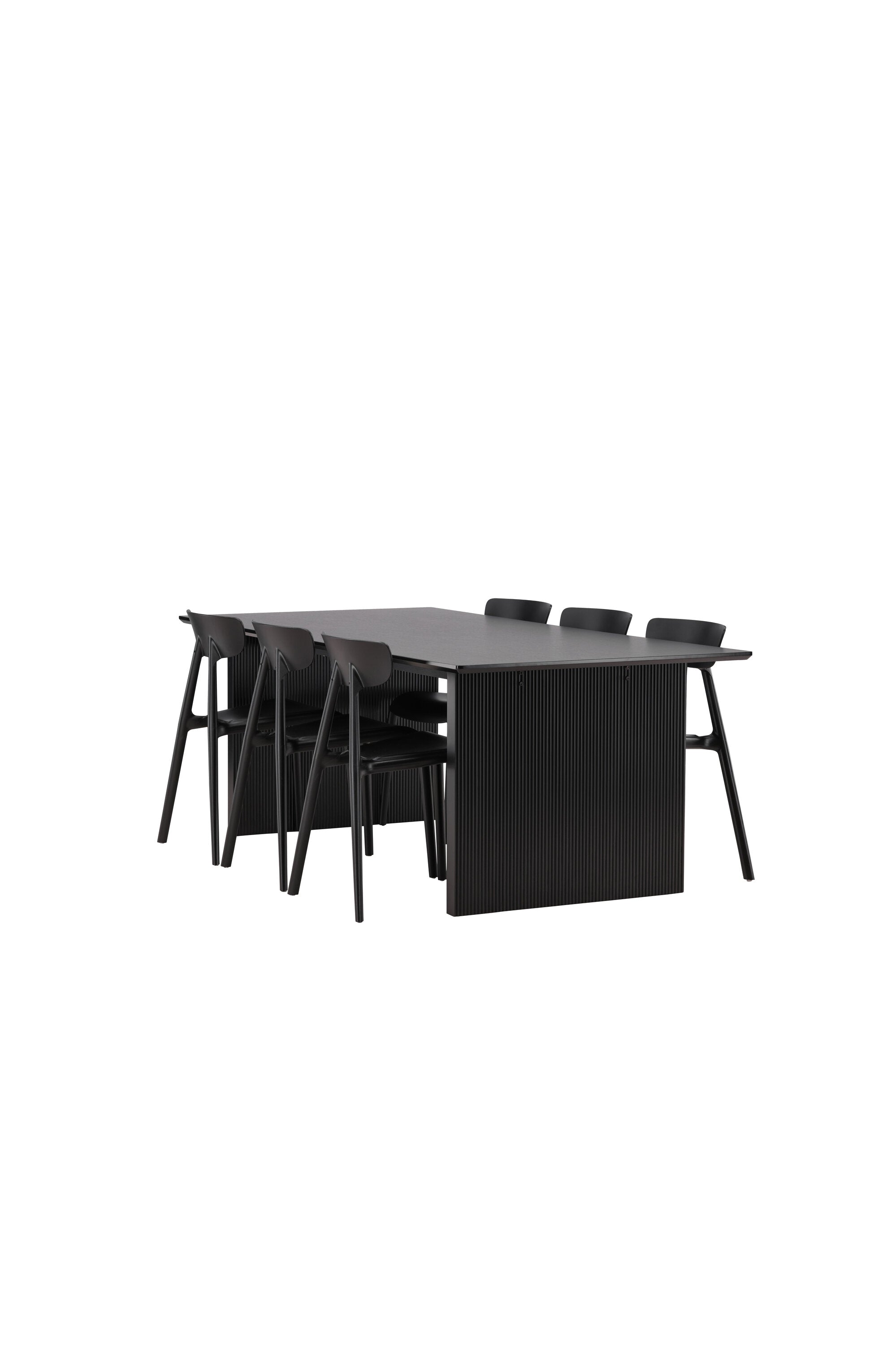 Vail Esszimmerset + Ursholmen 200cm/6St. in Schwarz präsentiert im Onlineshop von KAQTU Design AG. Esszimmerset ist von Venture Home