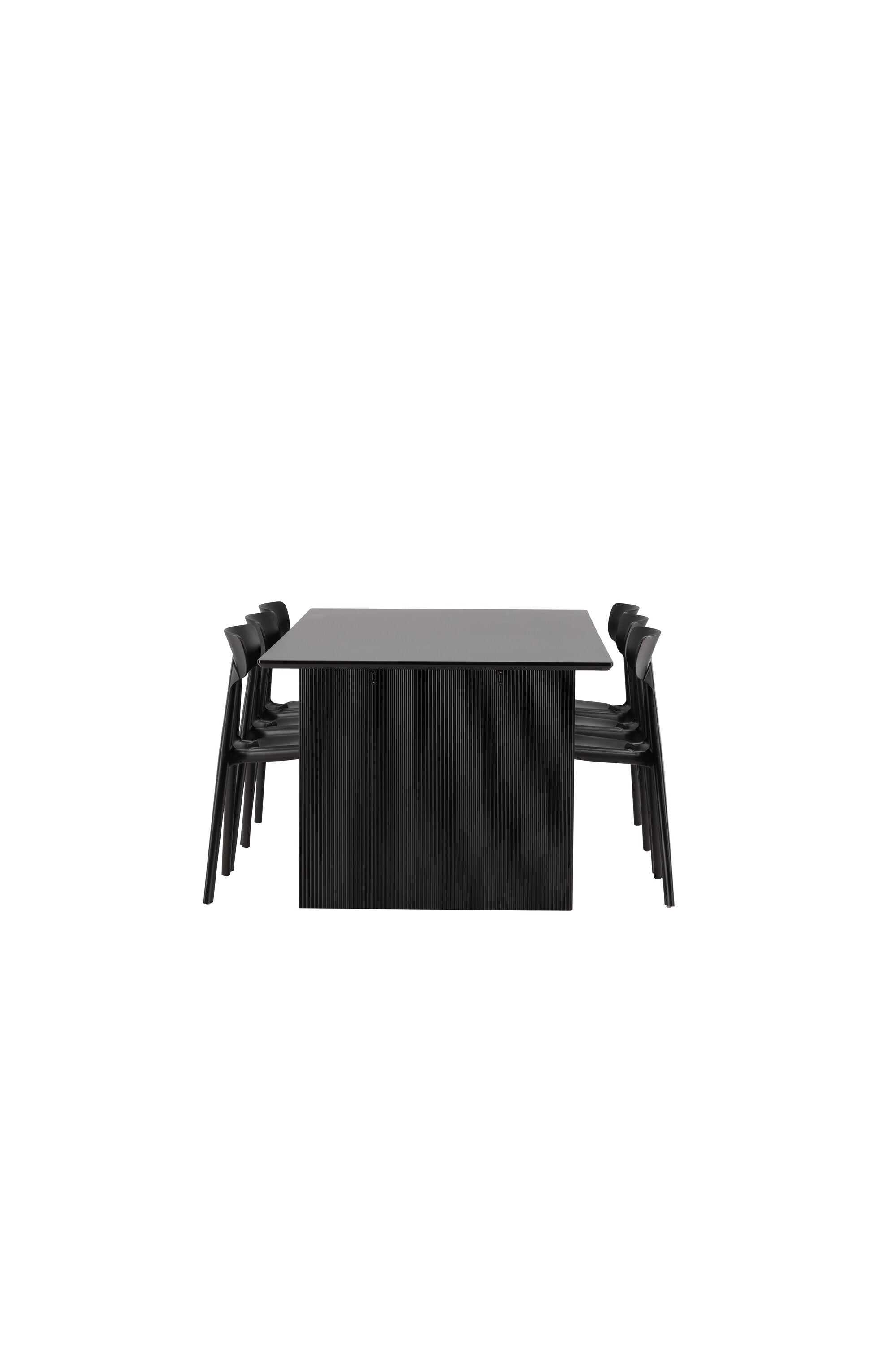 Vail Esszimmerset + Ursholmen 200cm/6St. in Schwarz präsentiert im Onlineshop von KAQTU Design AG. Esszimmerset ist von Venture Home